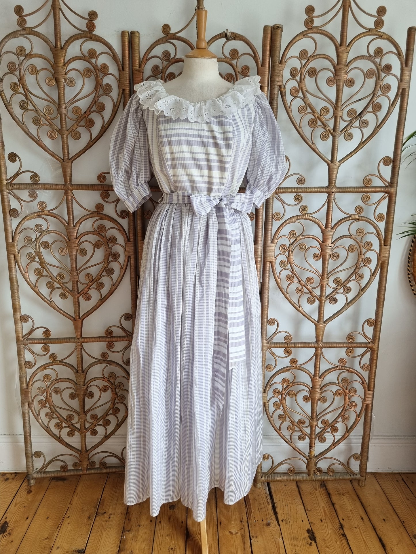 Vintage lilac maxi dress M