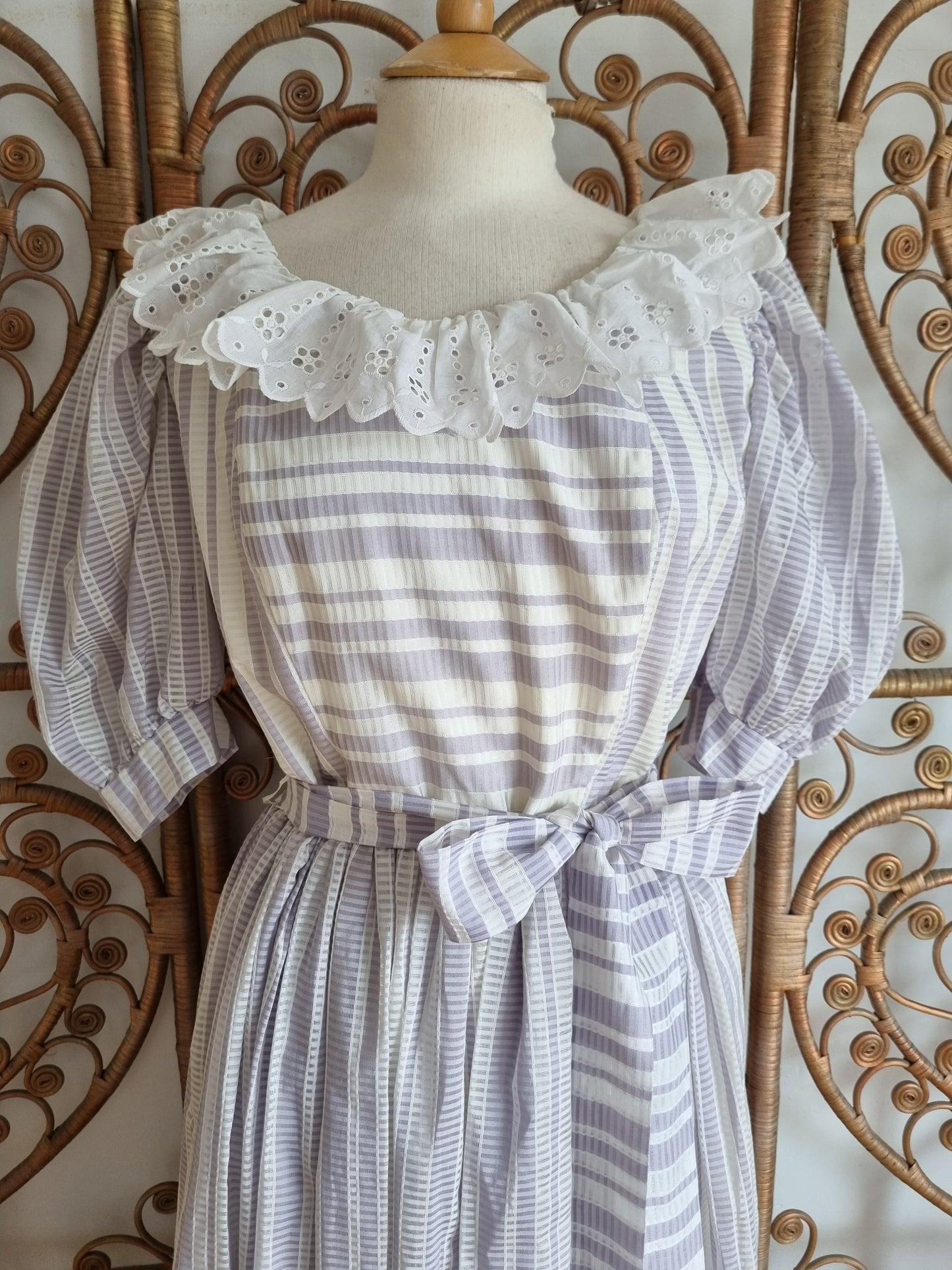 Vintage lilac maxi dress M