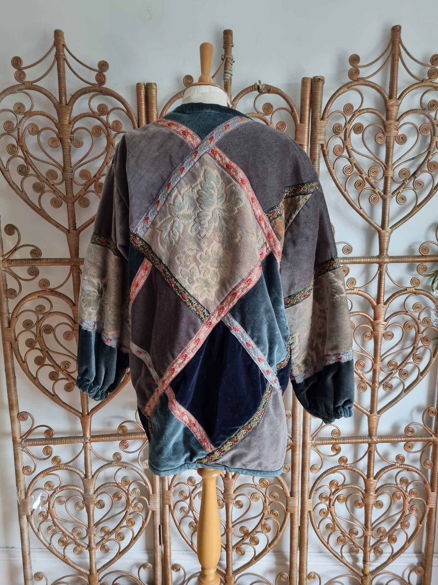Vintage velvet carpet jacket
