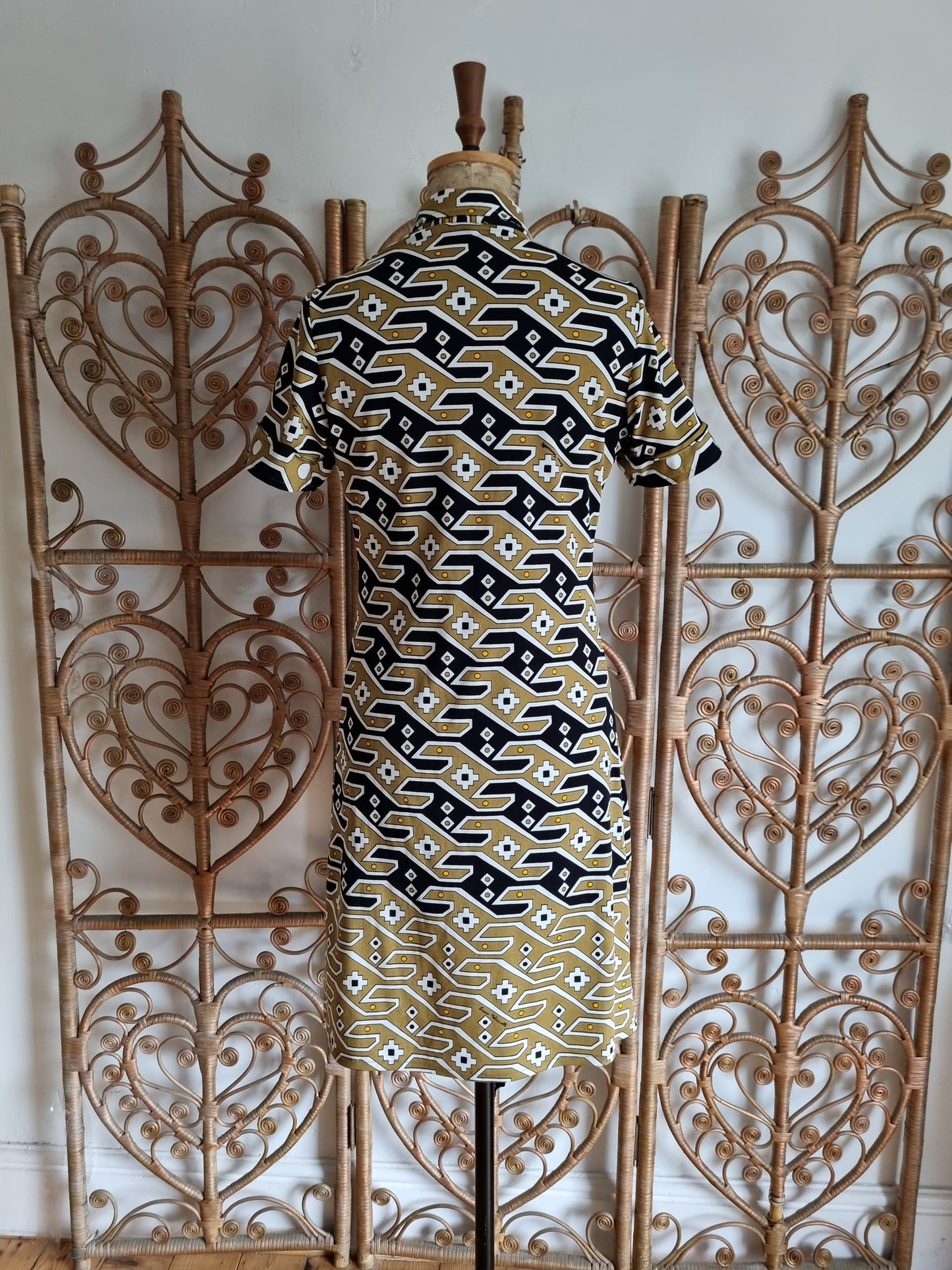 Vintage 60s designer enzo vincelli psychedelic dress