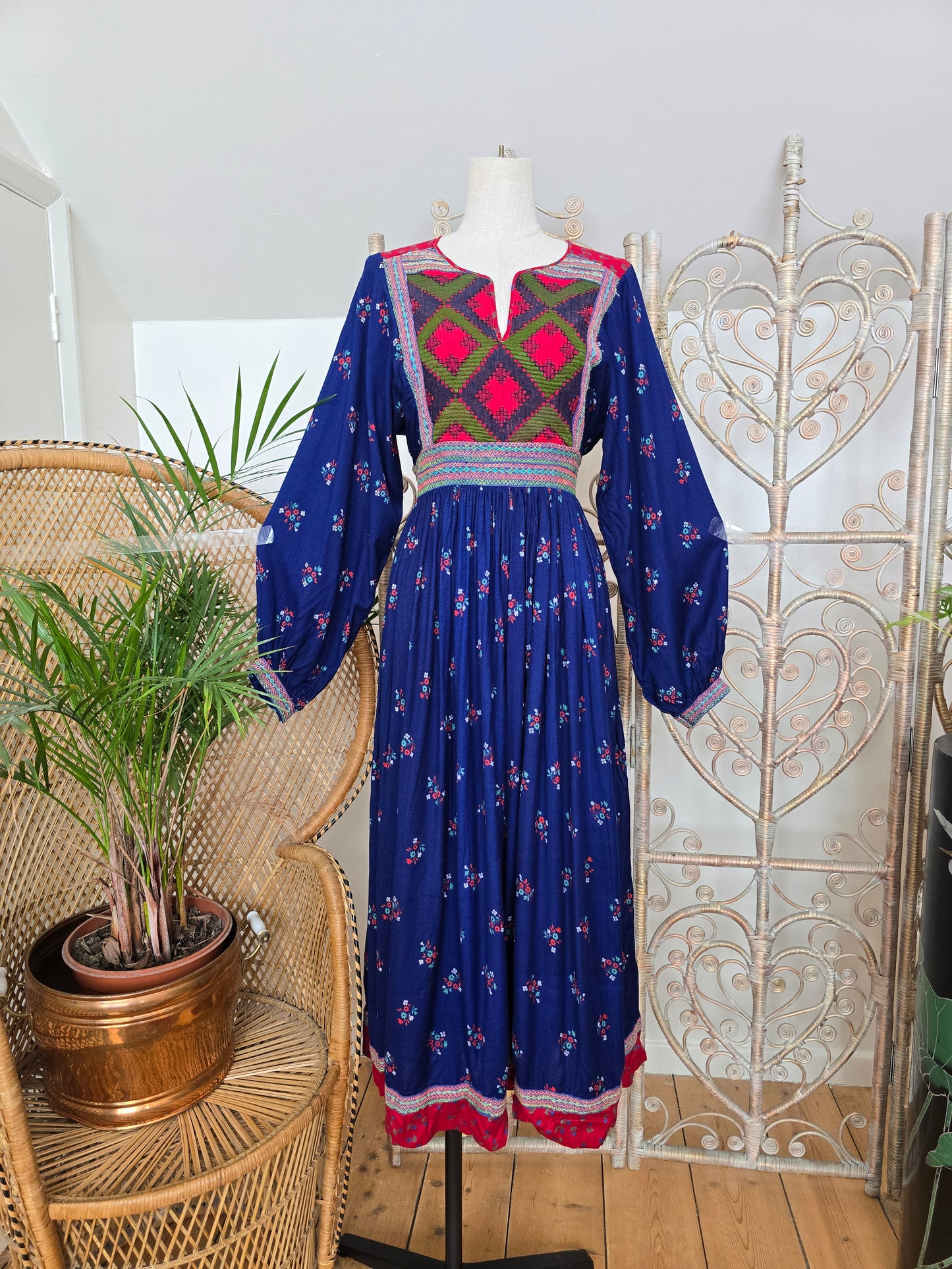 Vintage Janet Wood Monsoon Afghan dress