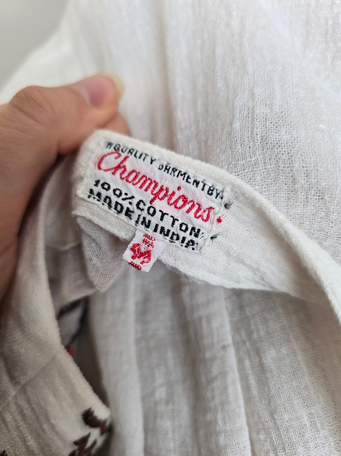 Vintage cheesecloth cotton blouse
