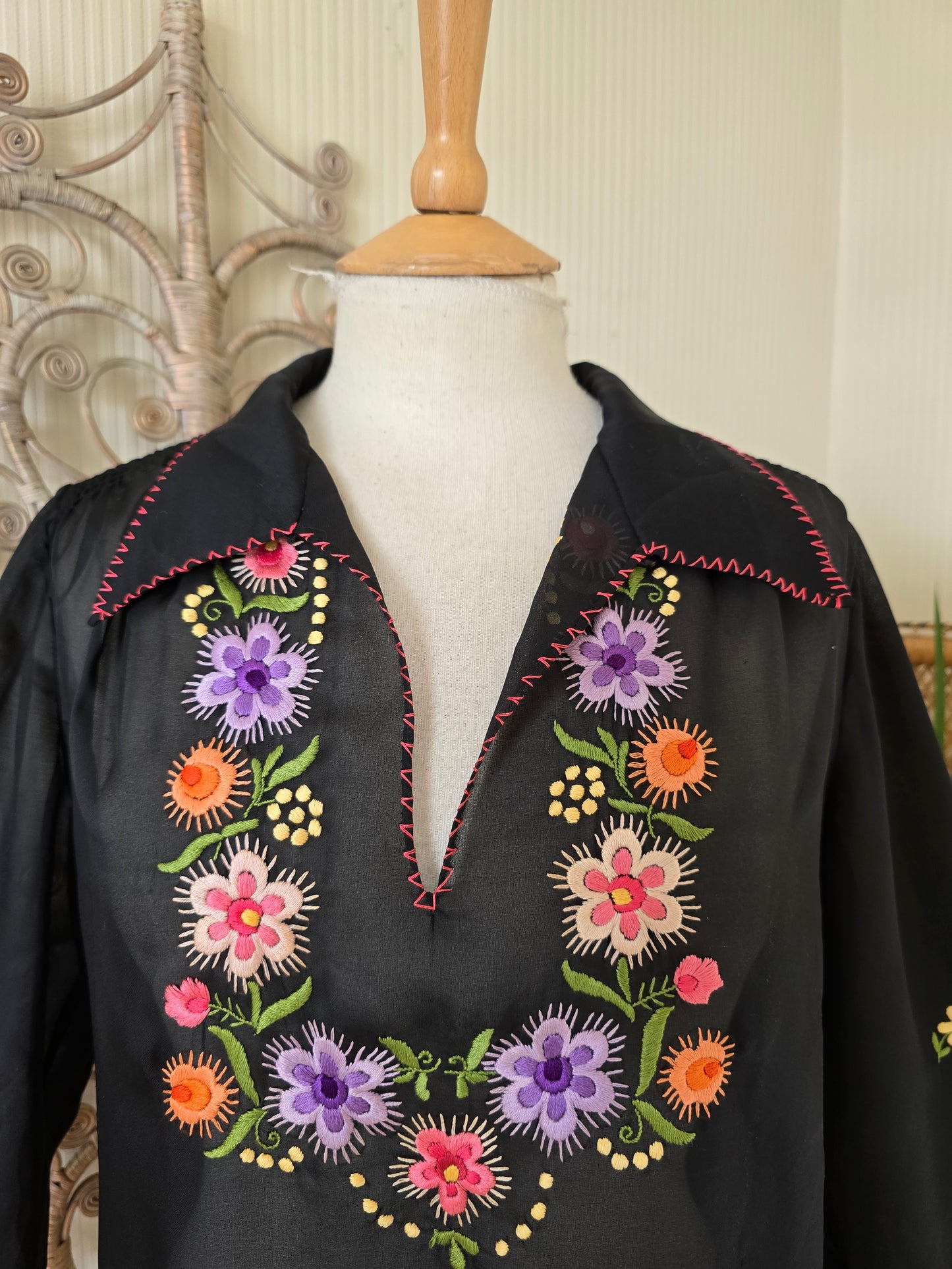 Vintage embroidered blouse