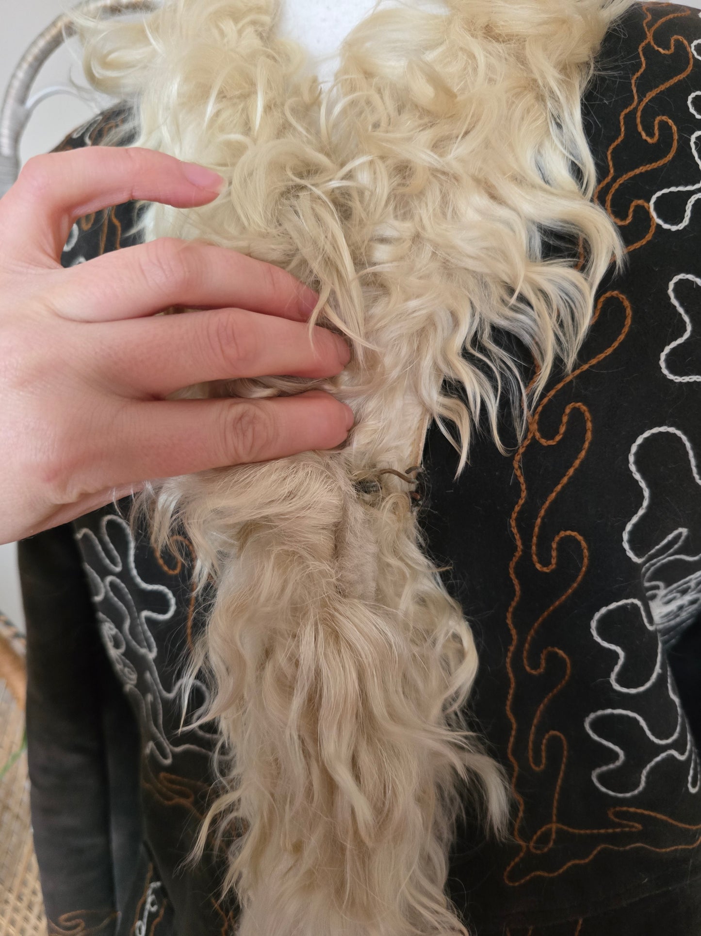 Vintage embroidered Afghan coat