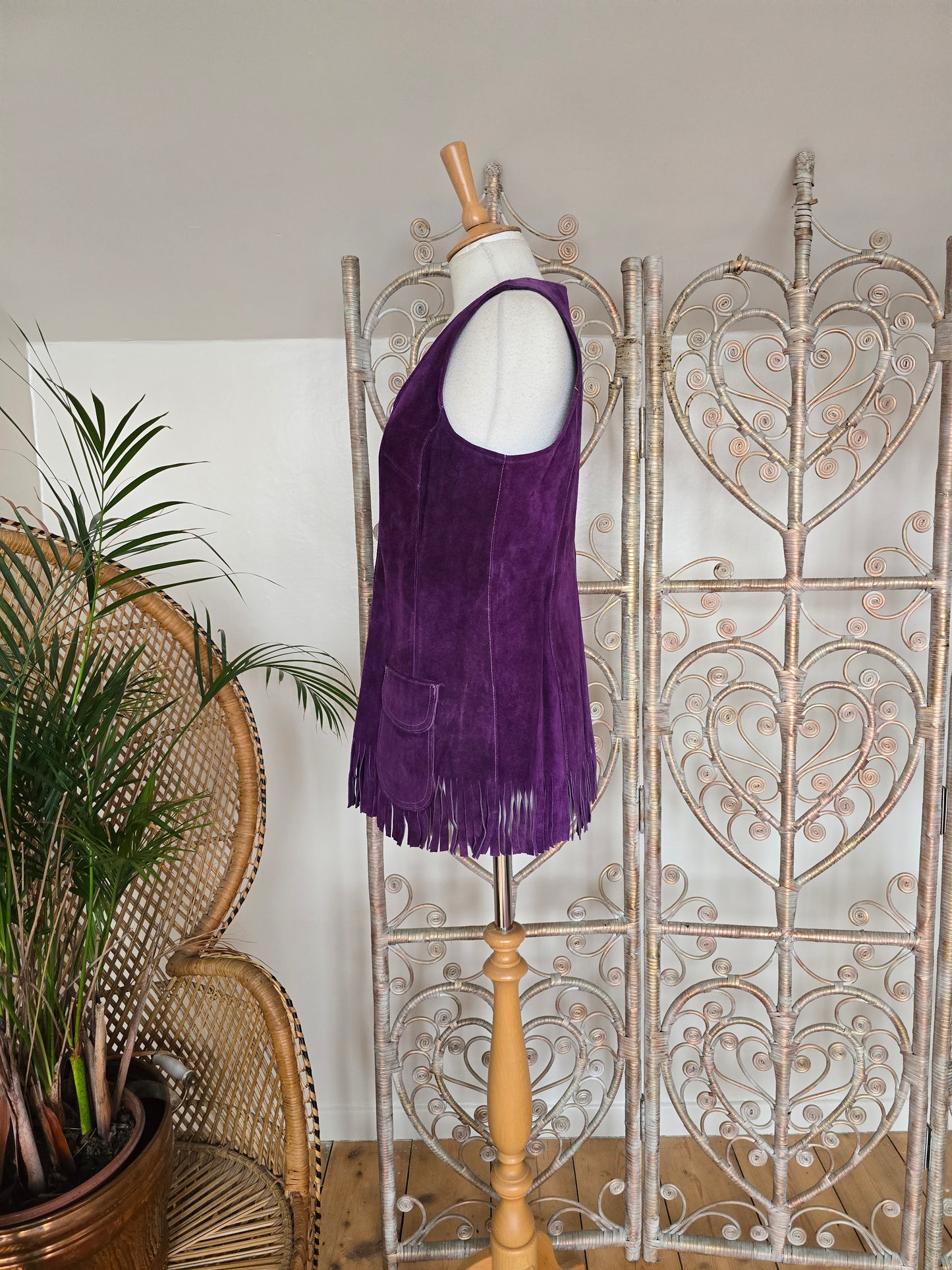 Vintage suede tunic