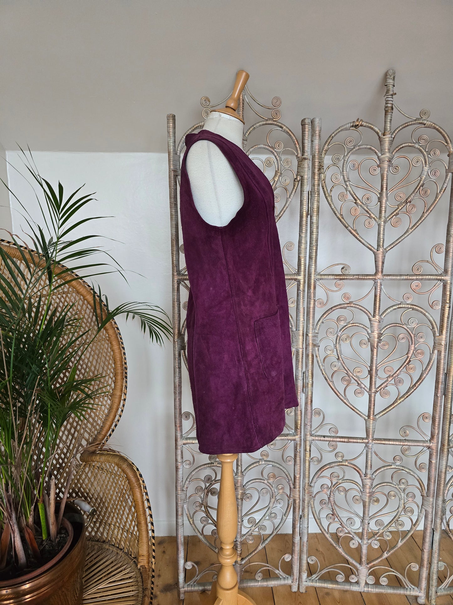 Vintage 70s suede dress