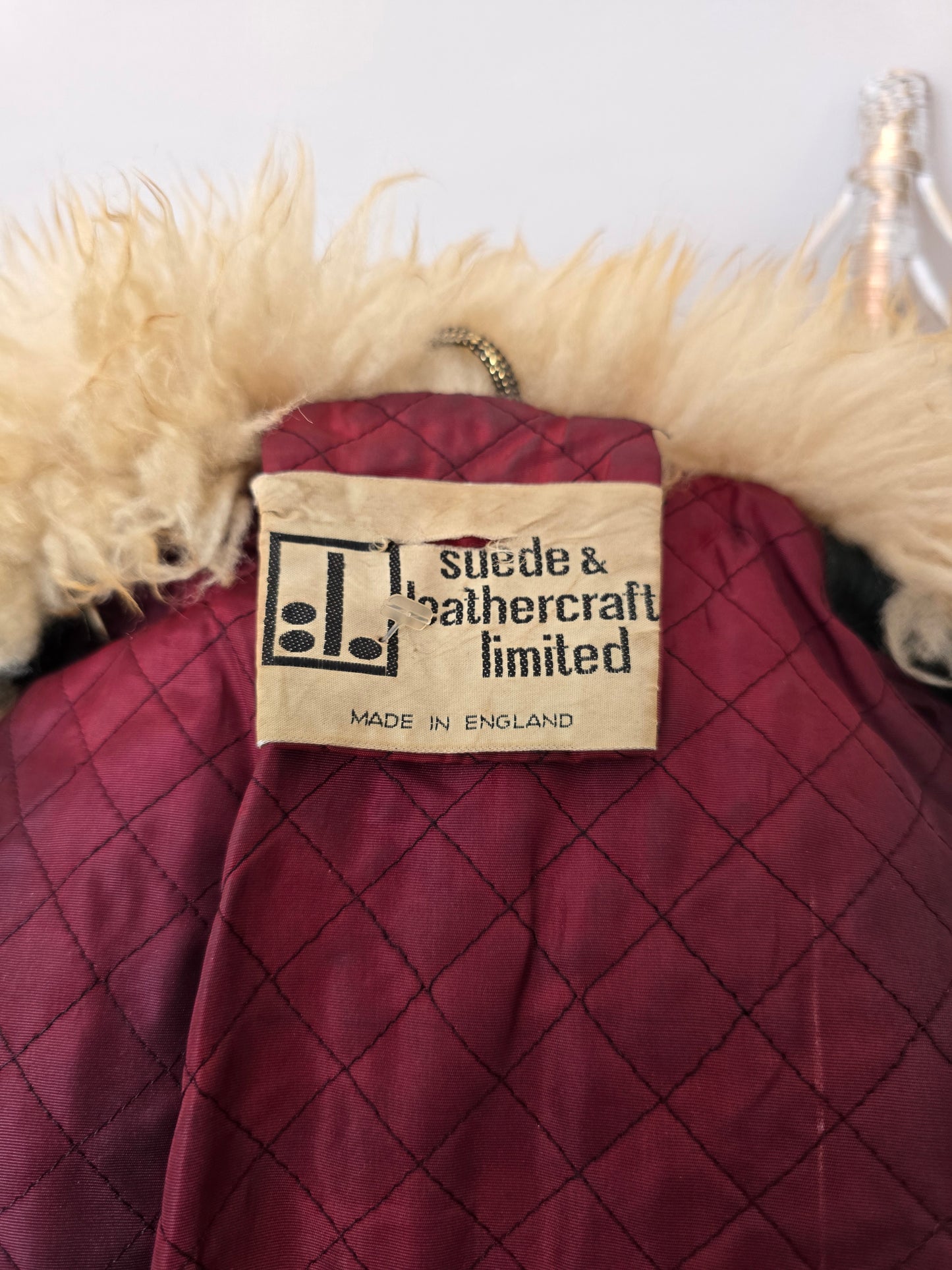 Vintage suede Sheepskin coat