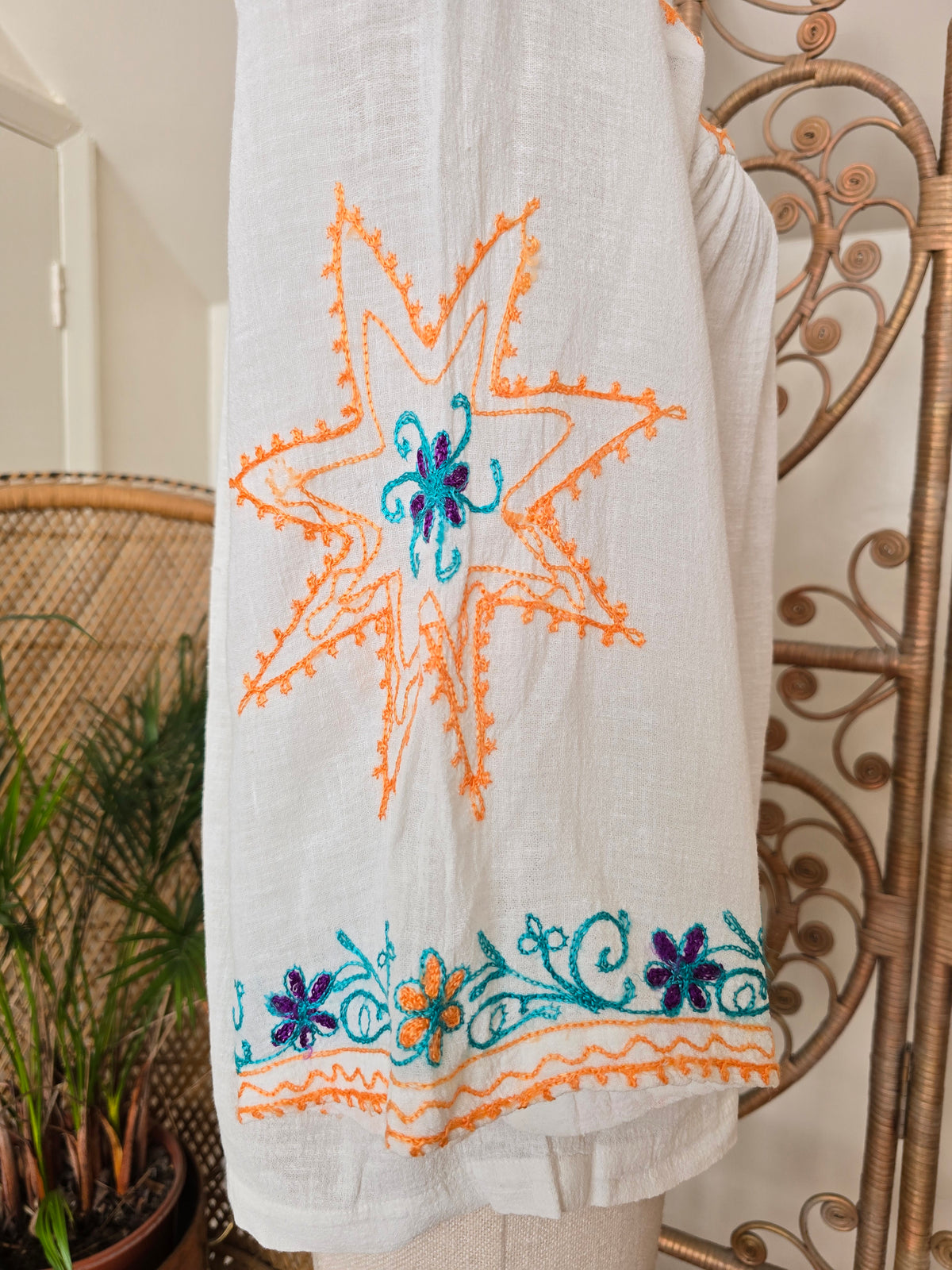 Vintage cheesecloth cotton blouse