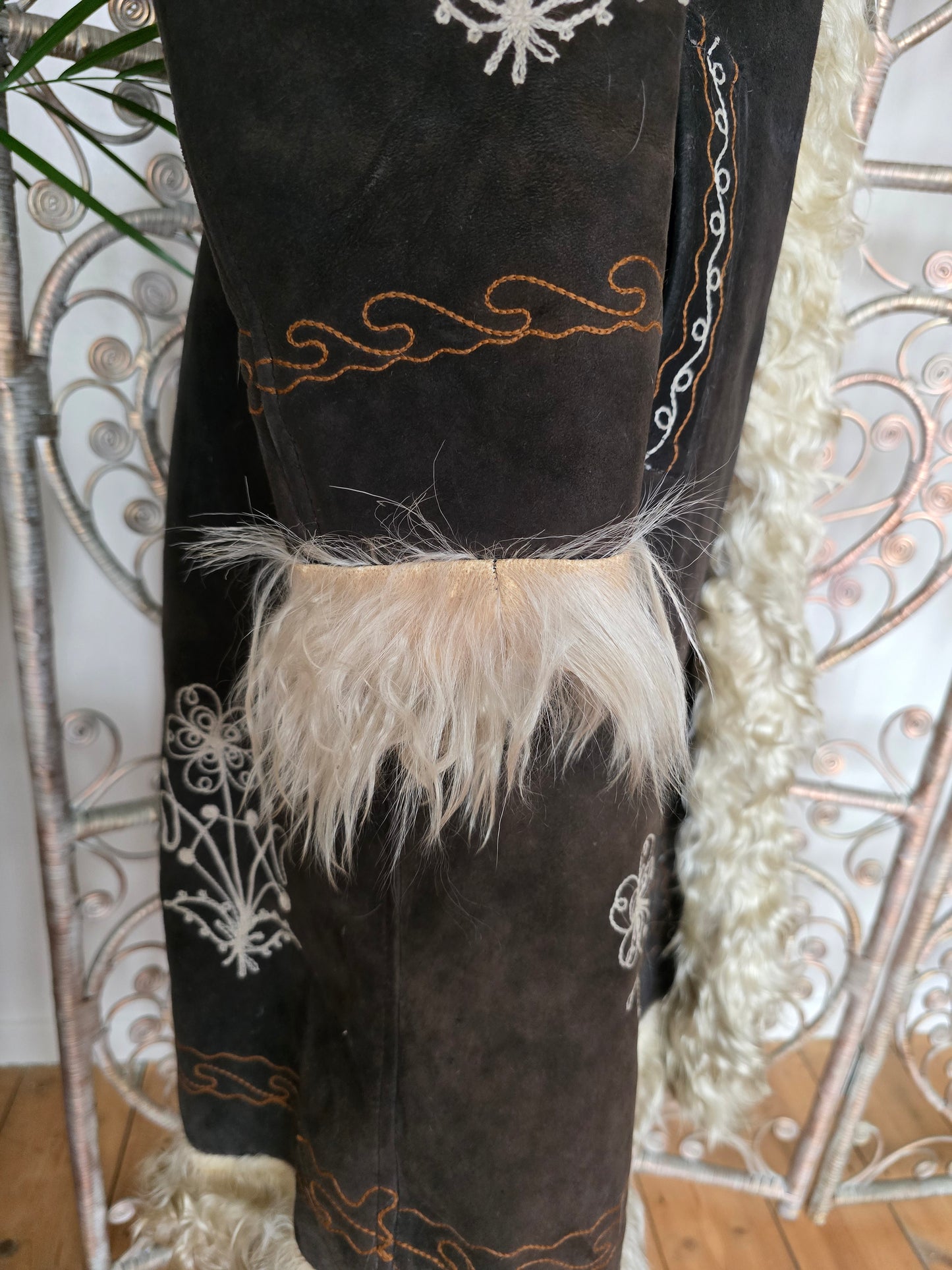 Vintage embroidered Afghan coat