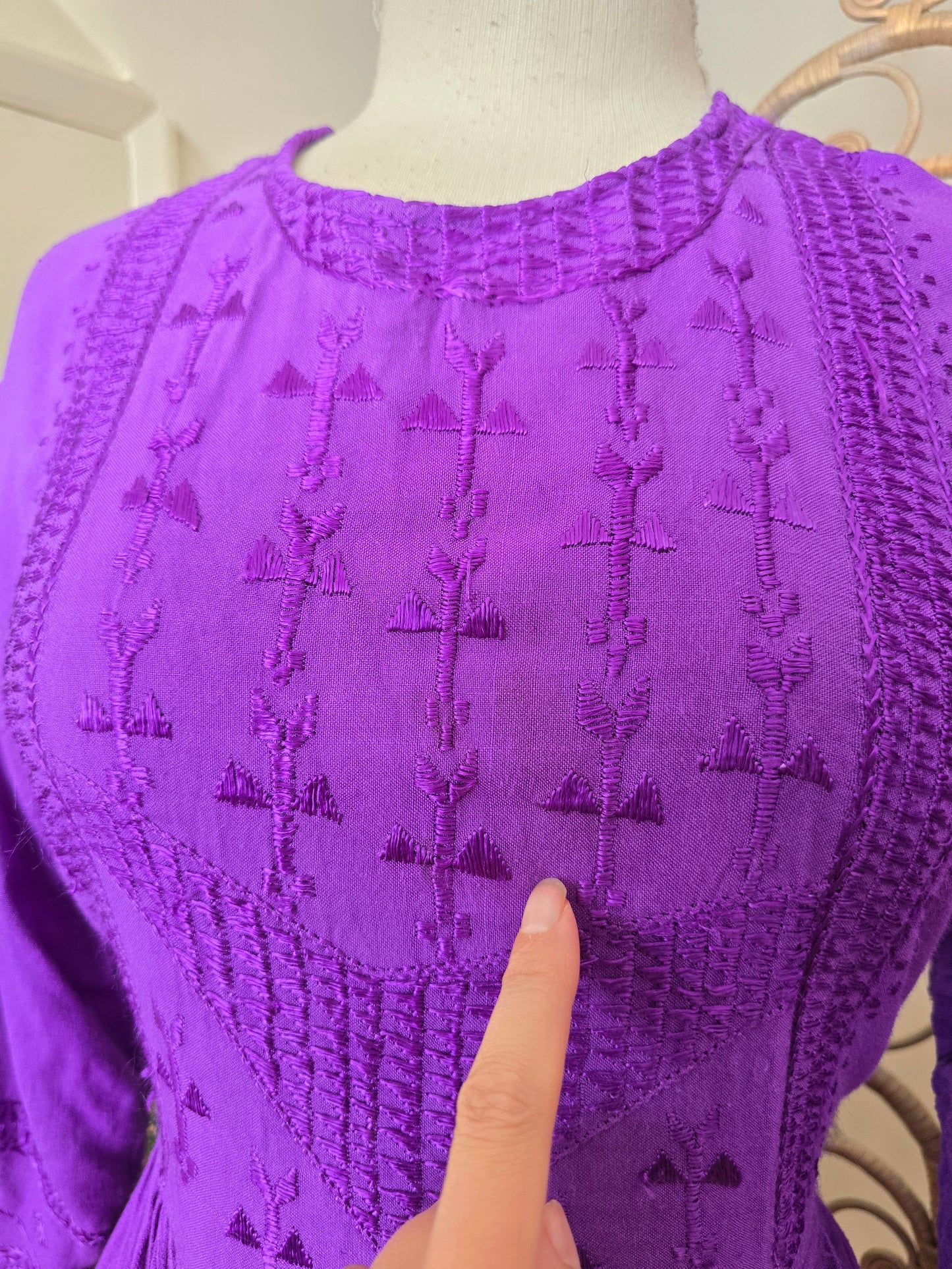 Vintage embroidered dress