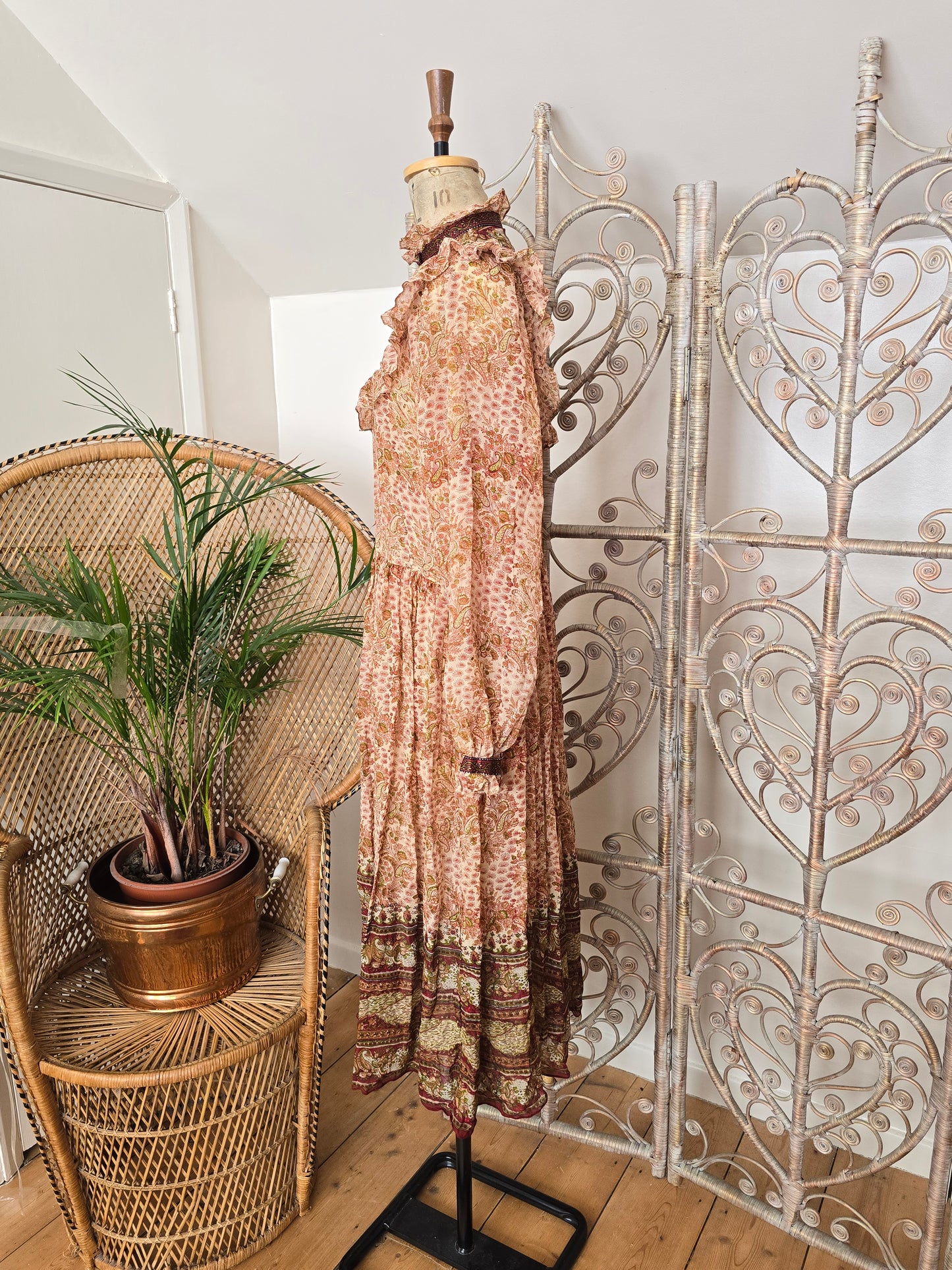 Vintage silk Indian dress