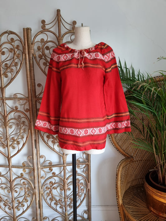 Vintage embroidered blouse