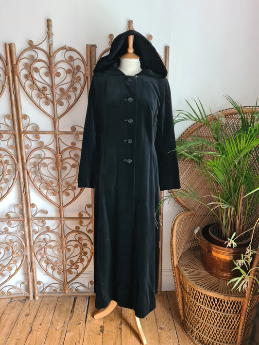 Vintage Richard shops velvet hooded coat