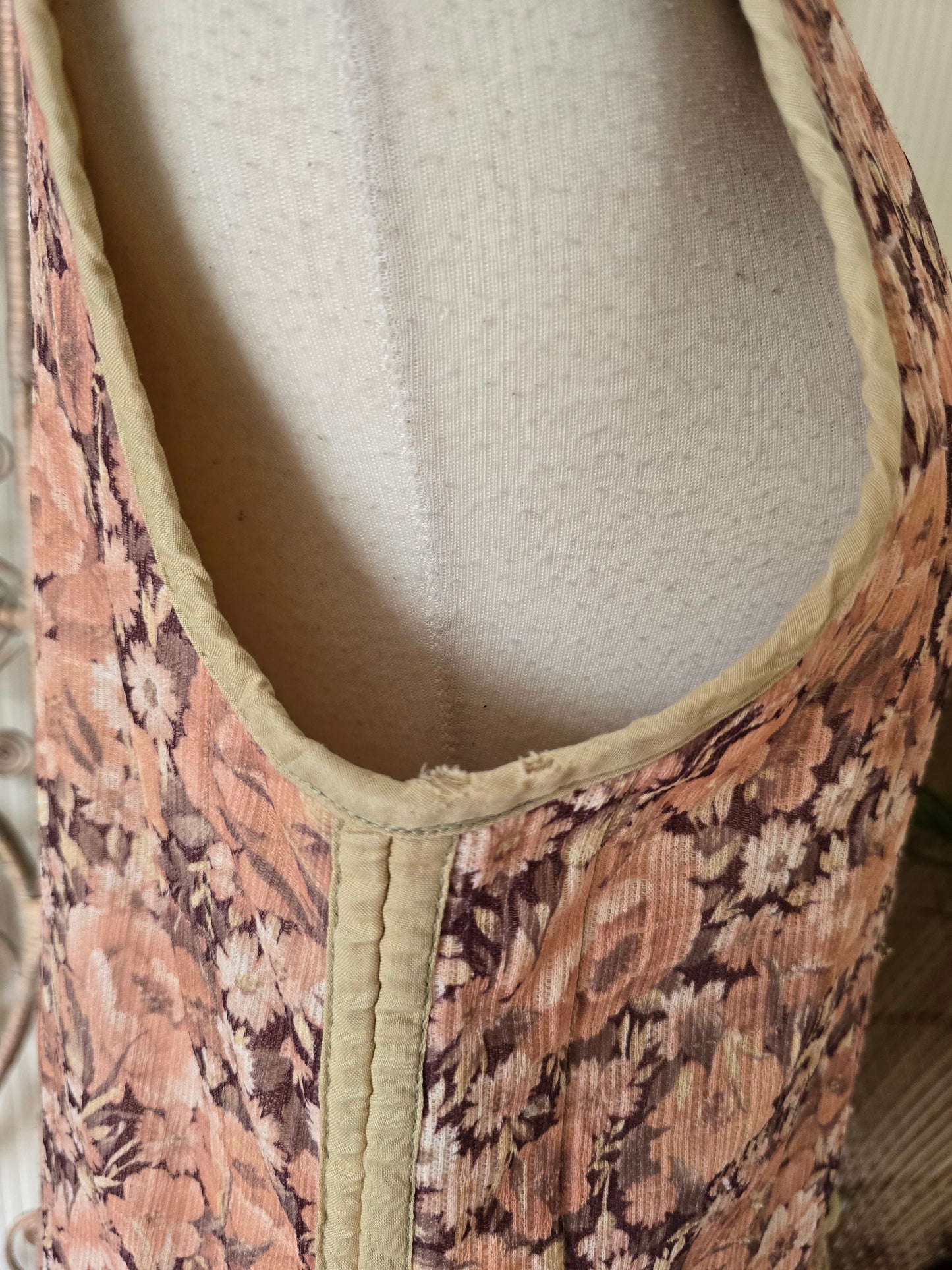 Vintage floral waistcoat