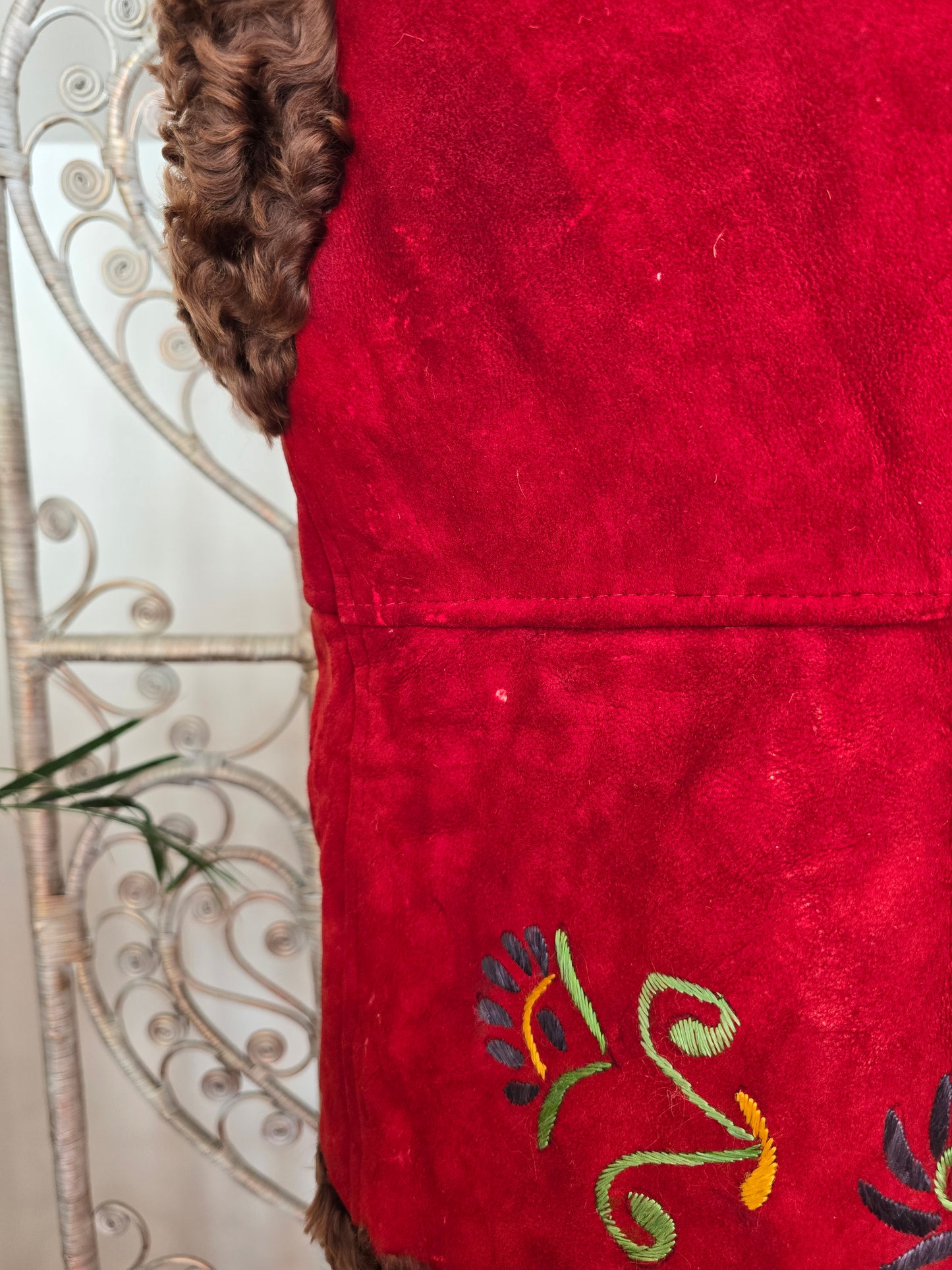 Vintage embroidered afghan waistcoat
