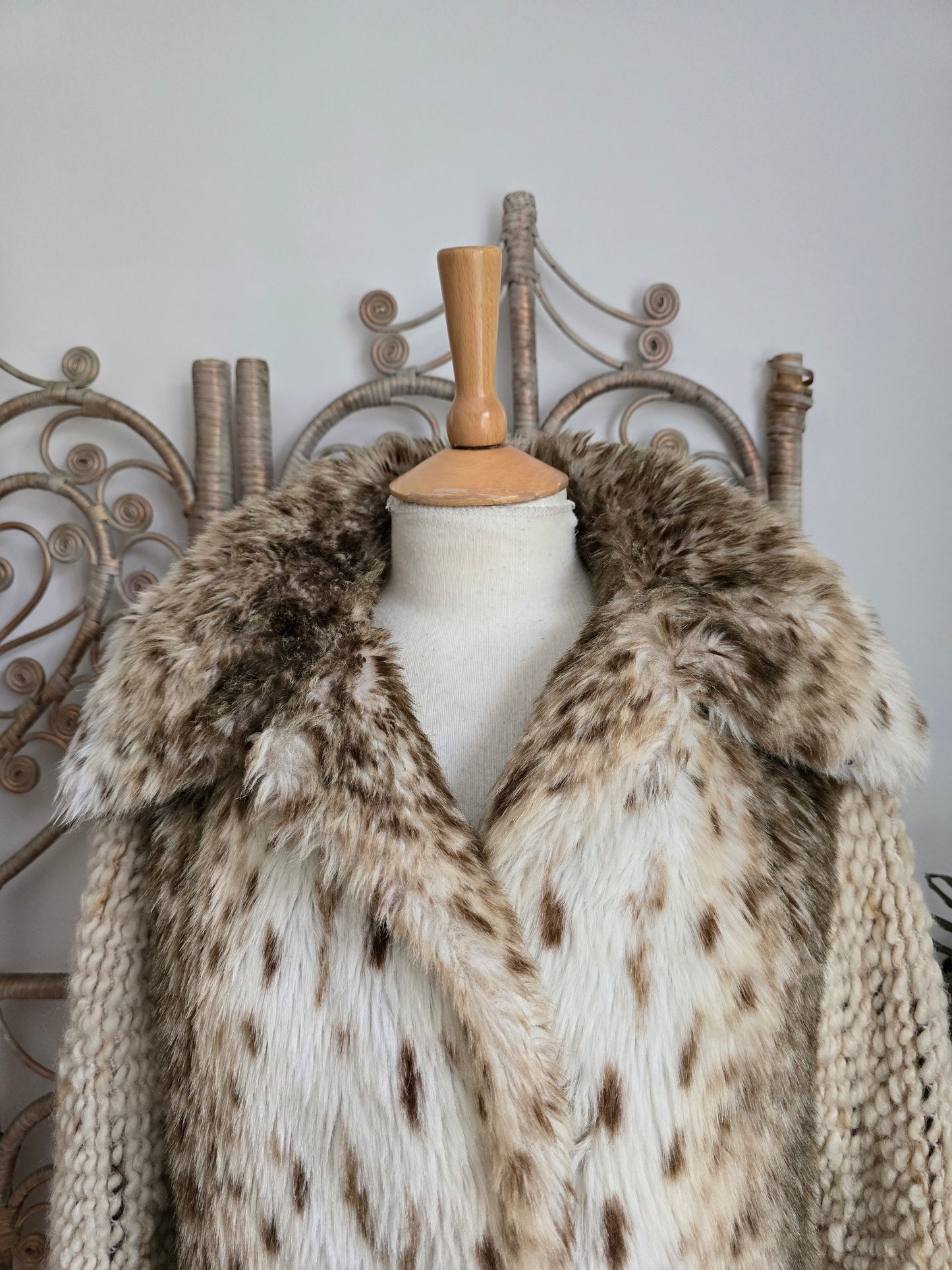 Vintage Astraka faux fur coat