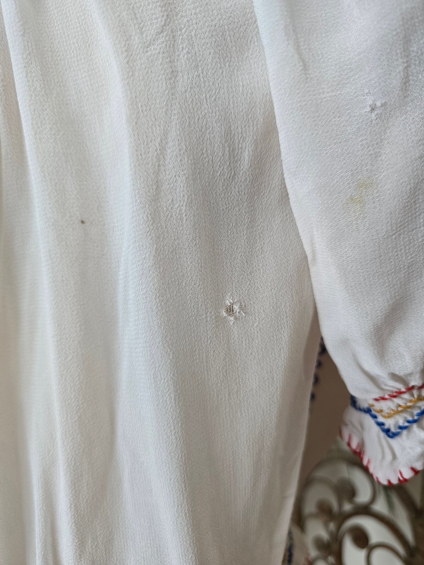 Vintage Hungarian embroidered blouse