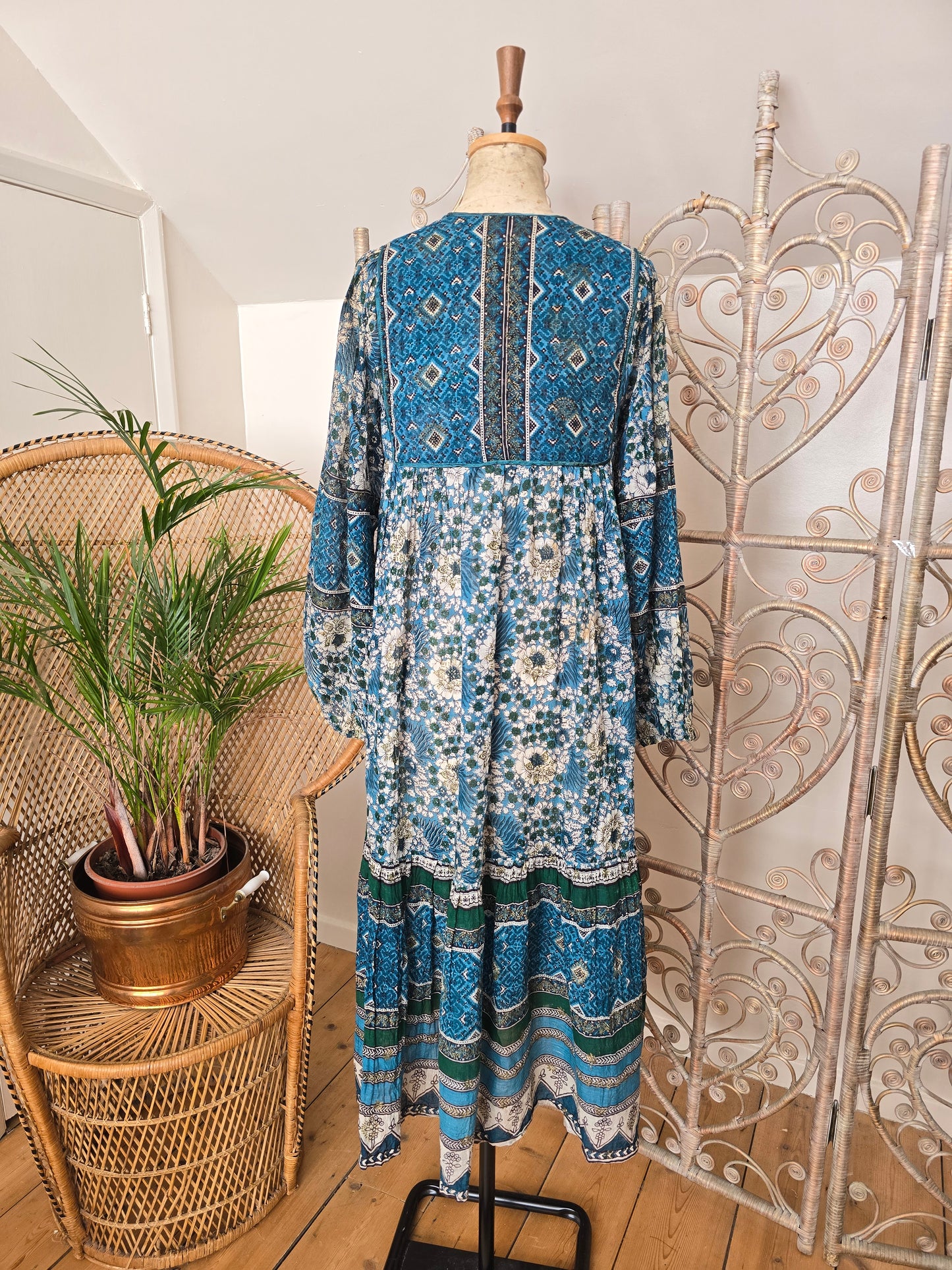 Vintage Mina of London Indian cotton dress