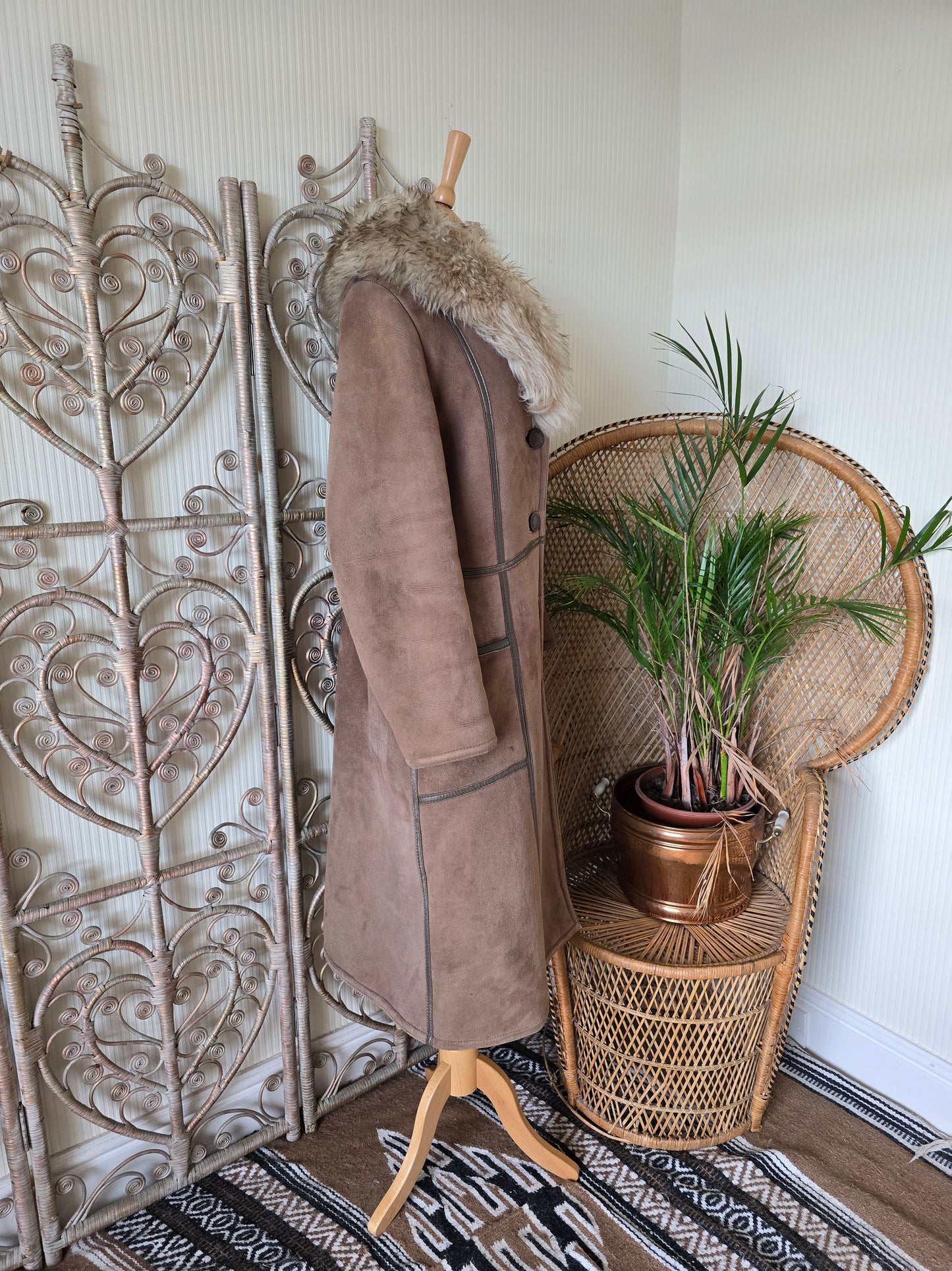 Vintage sheepskin coat