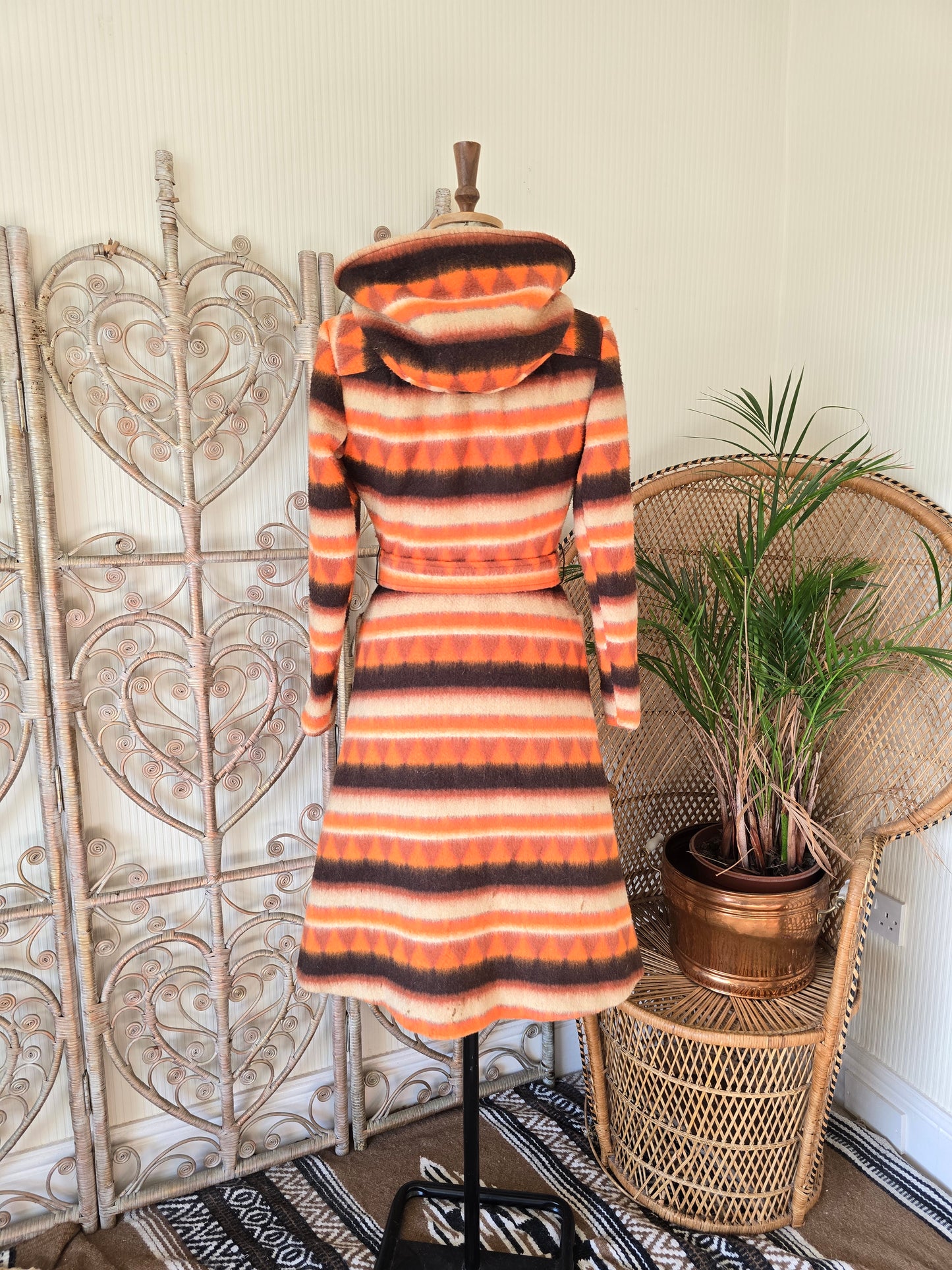 Vintage blanket 70s coat