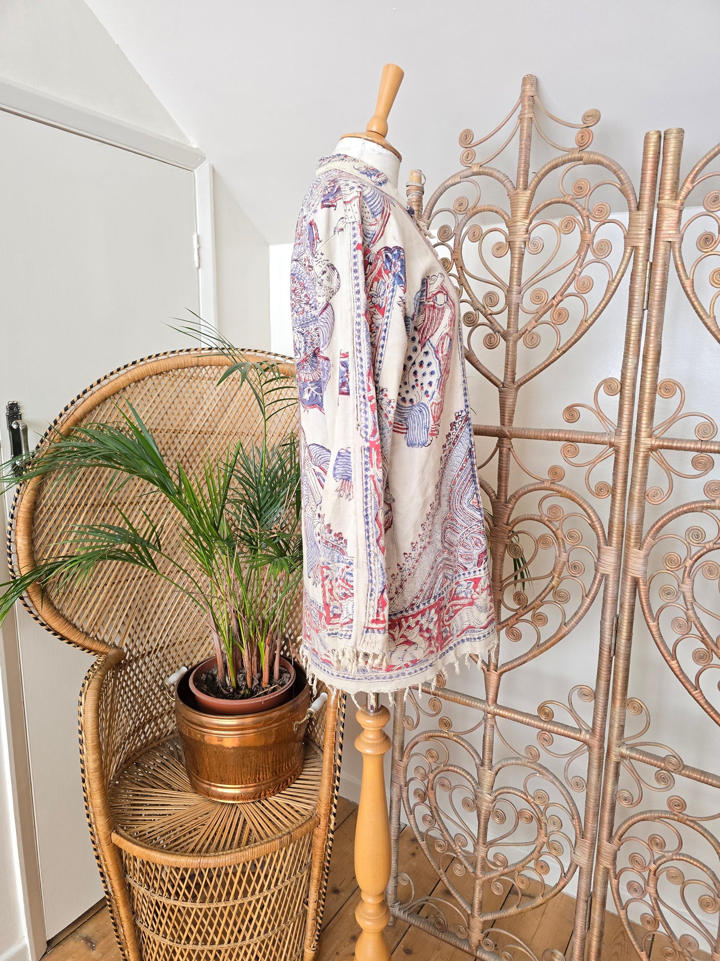Vintage cotton ethnic tunic jacket