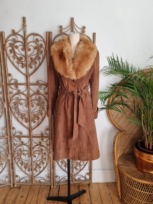 Vintage suede coat