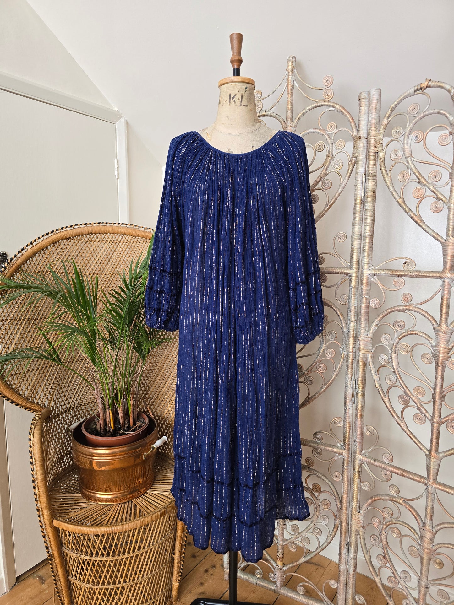 Vintage greek smock dress