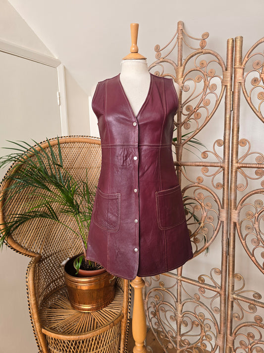 Vintage leather dress