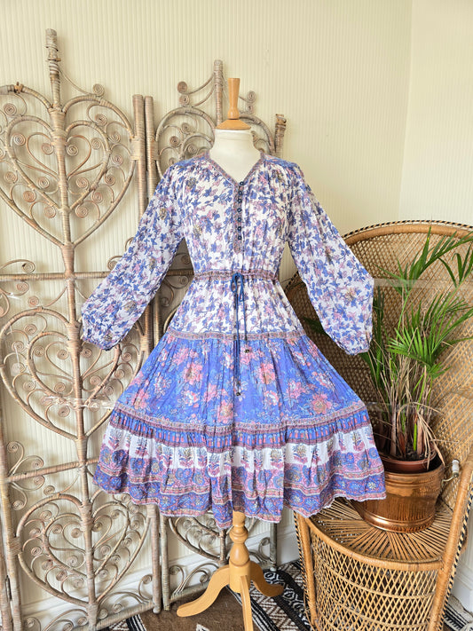 Vintage Peacock Indian dress