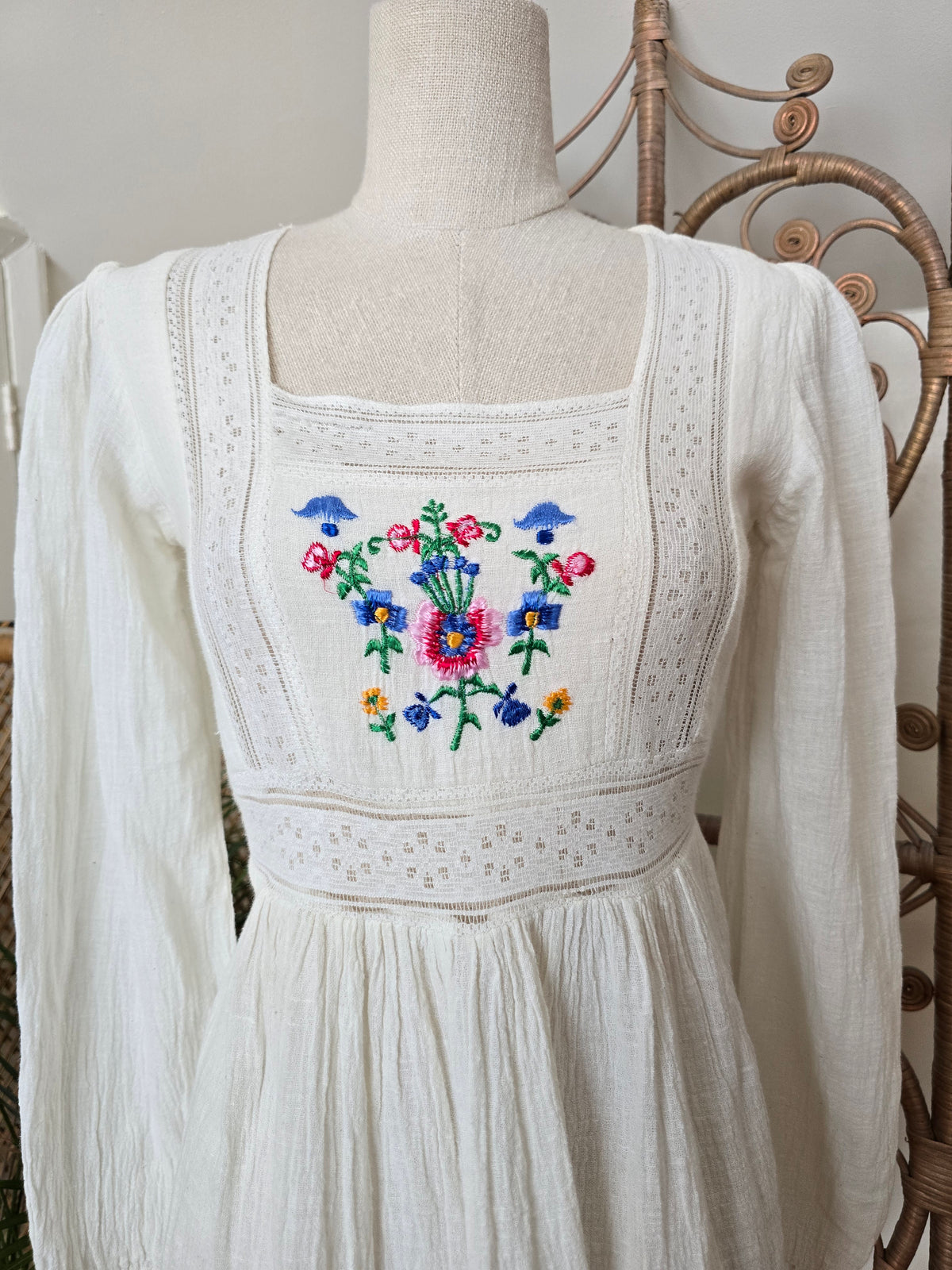 Vintage cheesecloth cotton blouse
