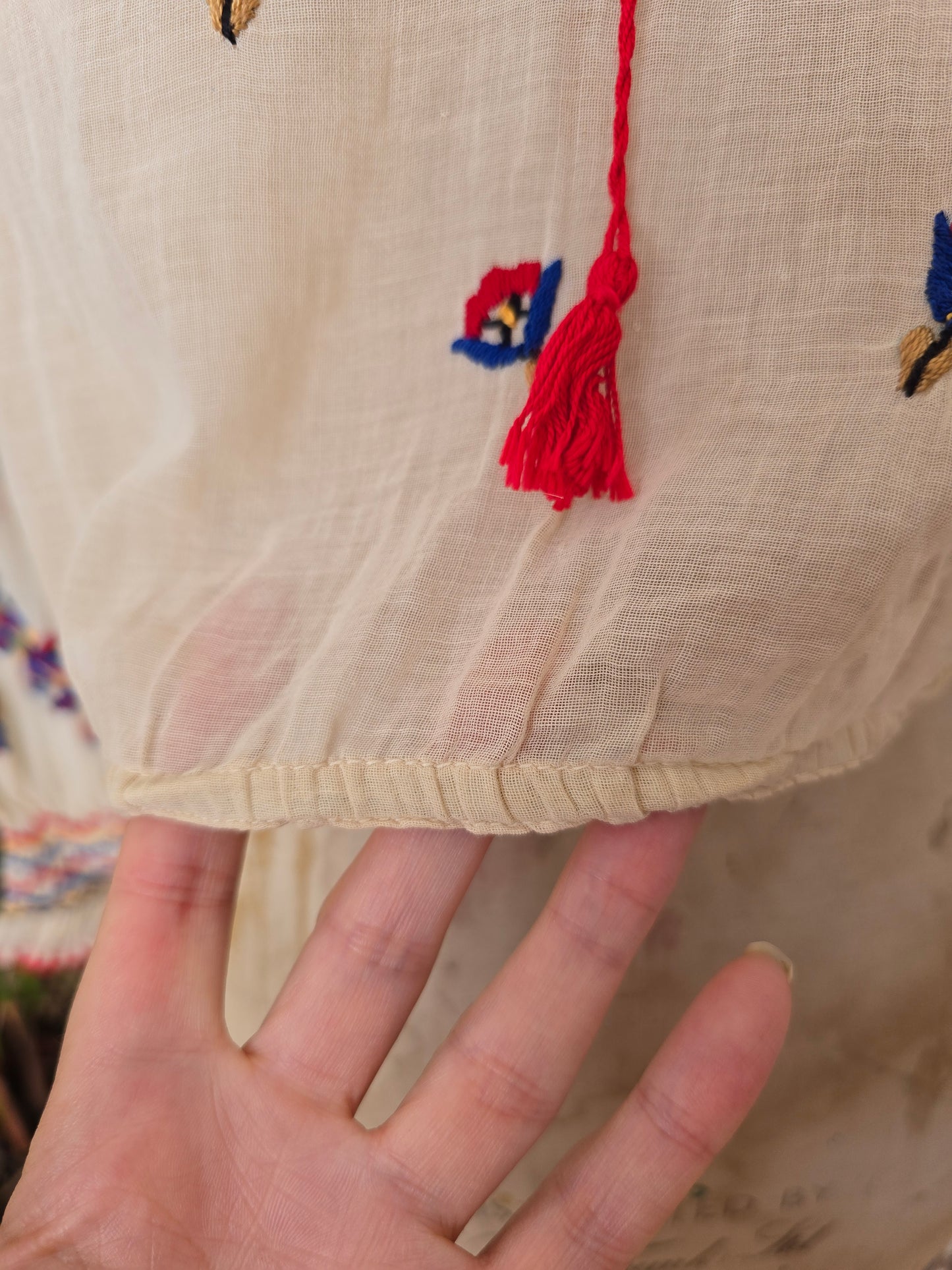 Vintage 30s/40s Hungarian embroidered blouse