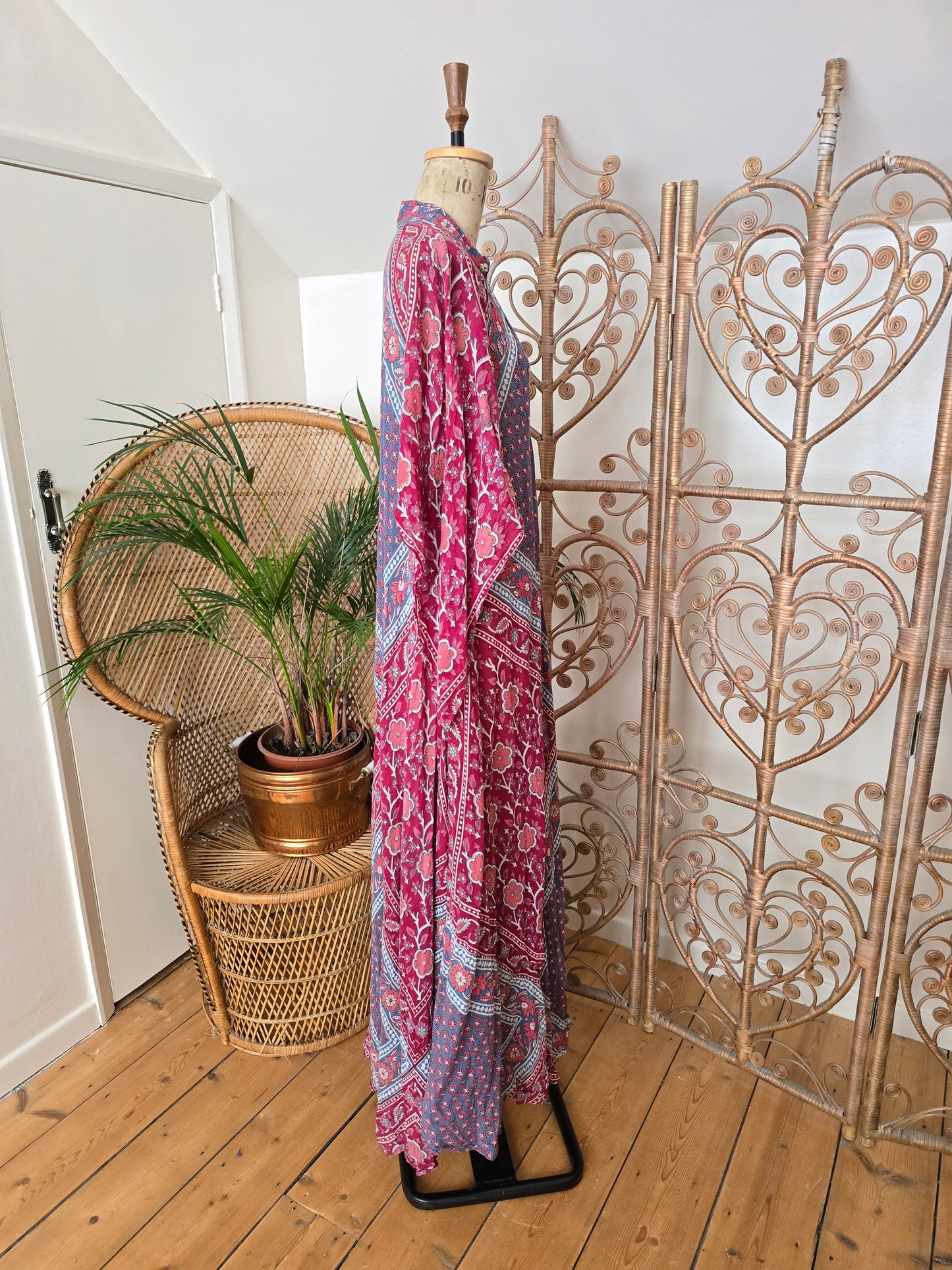 Vintage Adini Indian maxi dress