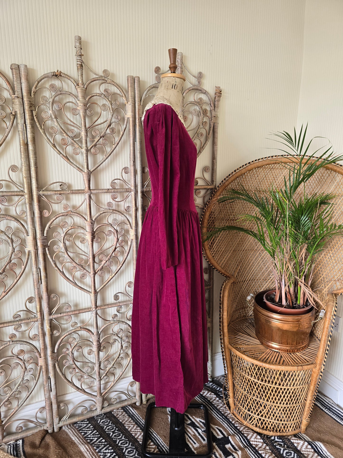 Vintage needlecord Laura Ashley dress