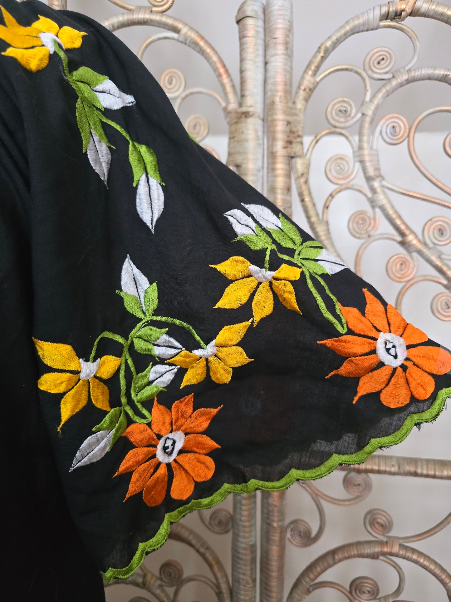 Vintage embroidered kaftan dress