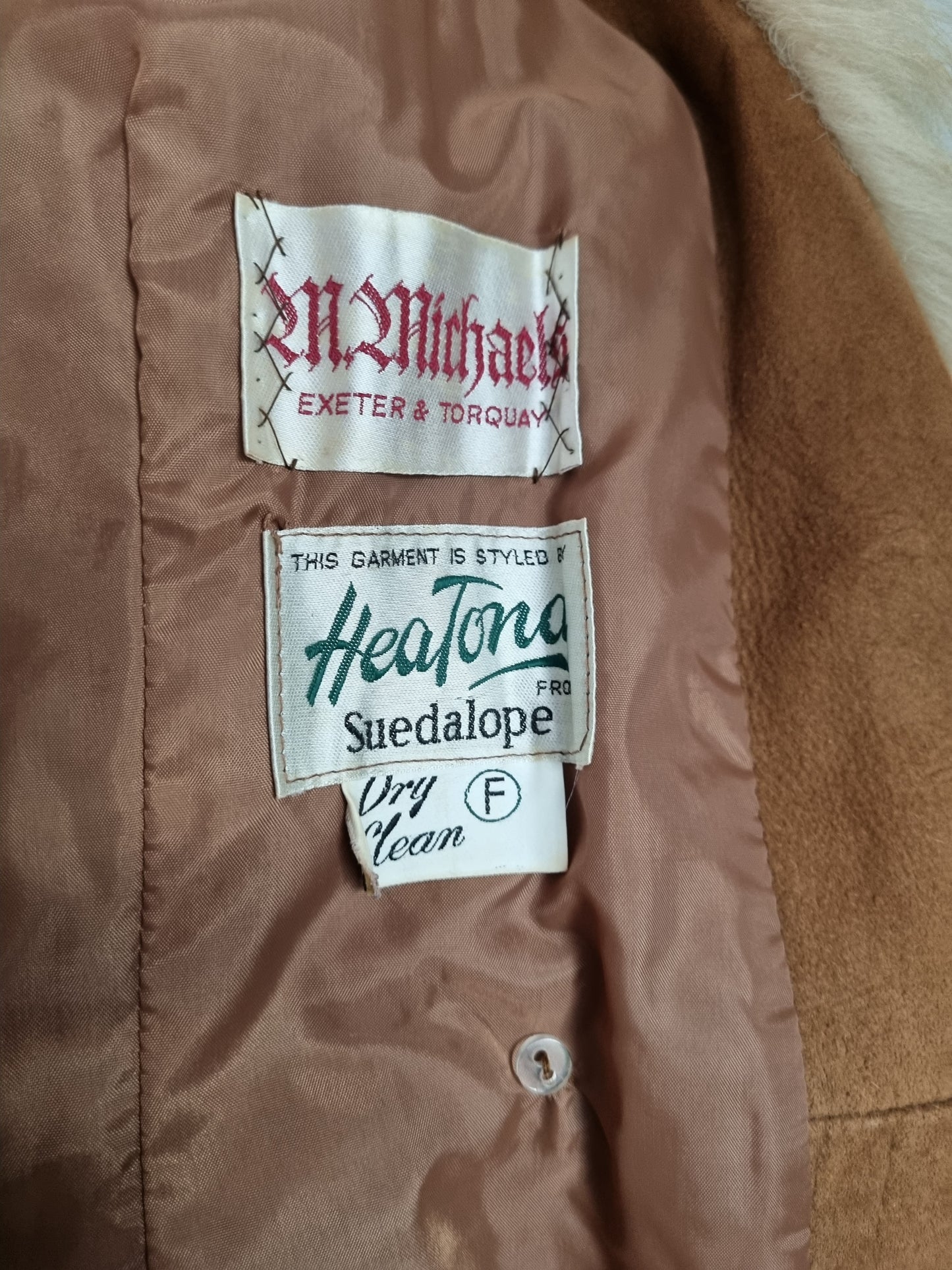Vintage suede Sheepskin coat