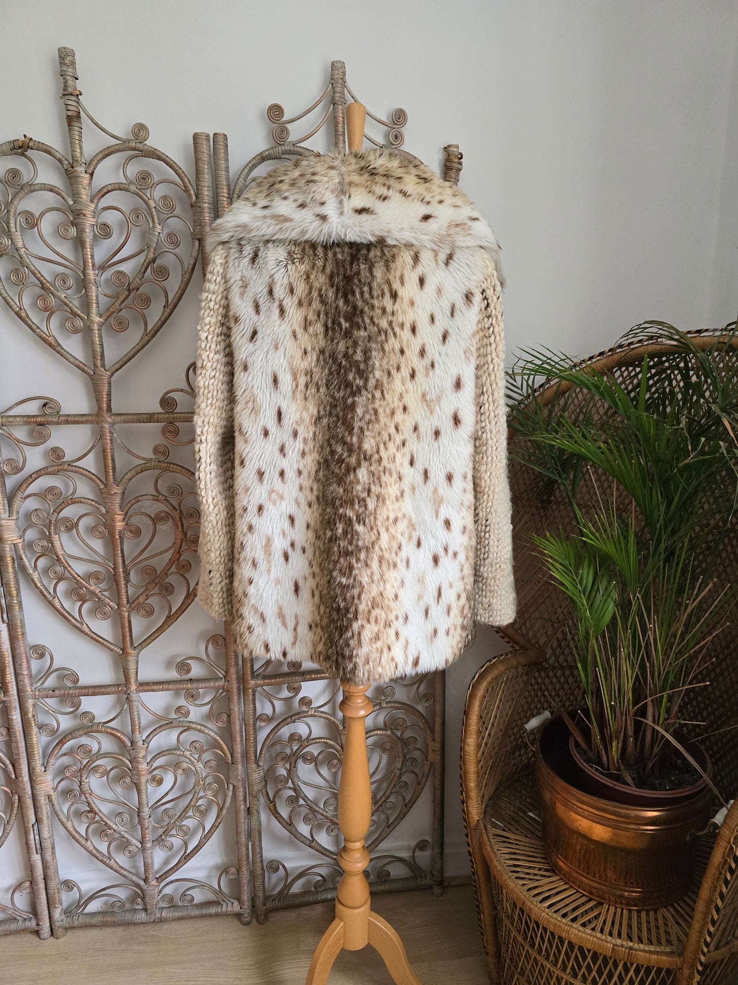 Vintage Astraka faux fur coat