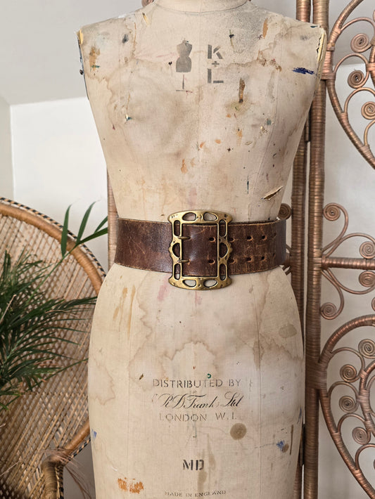 Vintage leather belt