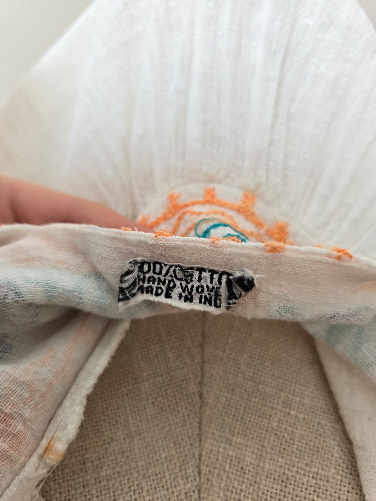 Vintage cheesecloth cotton blouse
