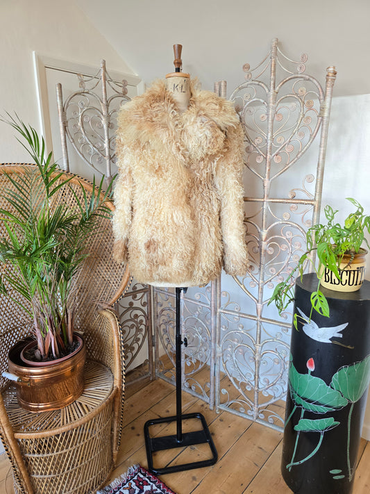 Vintage Mongolian 70s coat