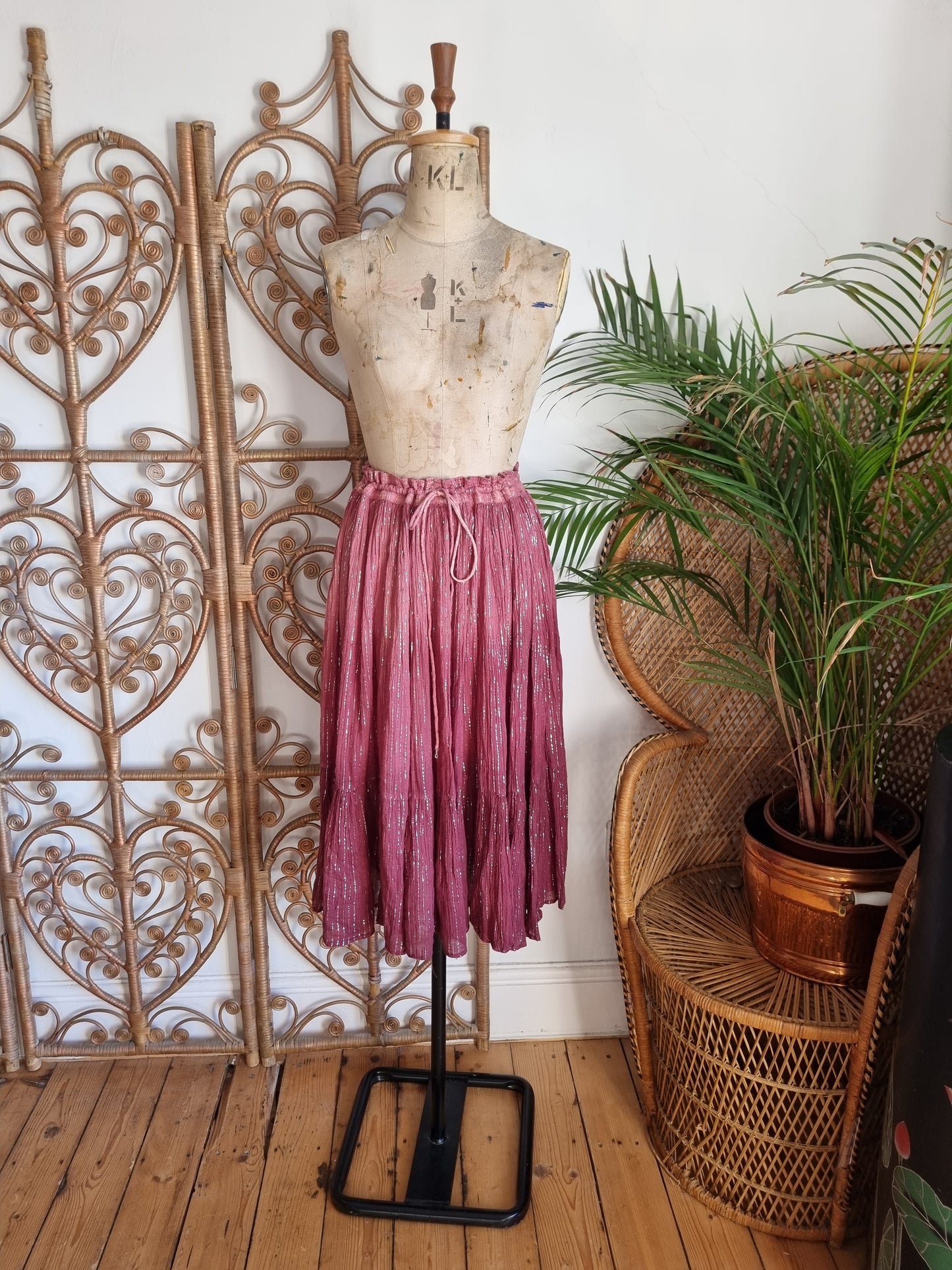 Vintage Phool Indian midi skirt