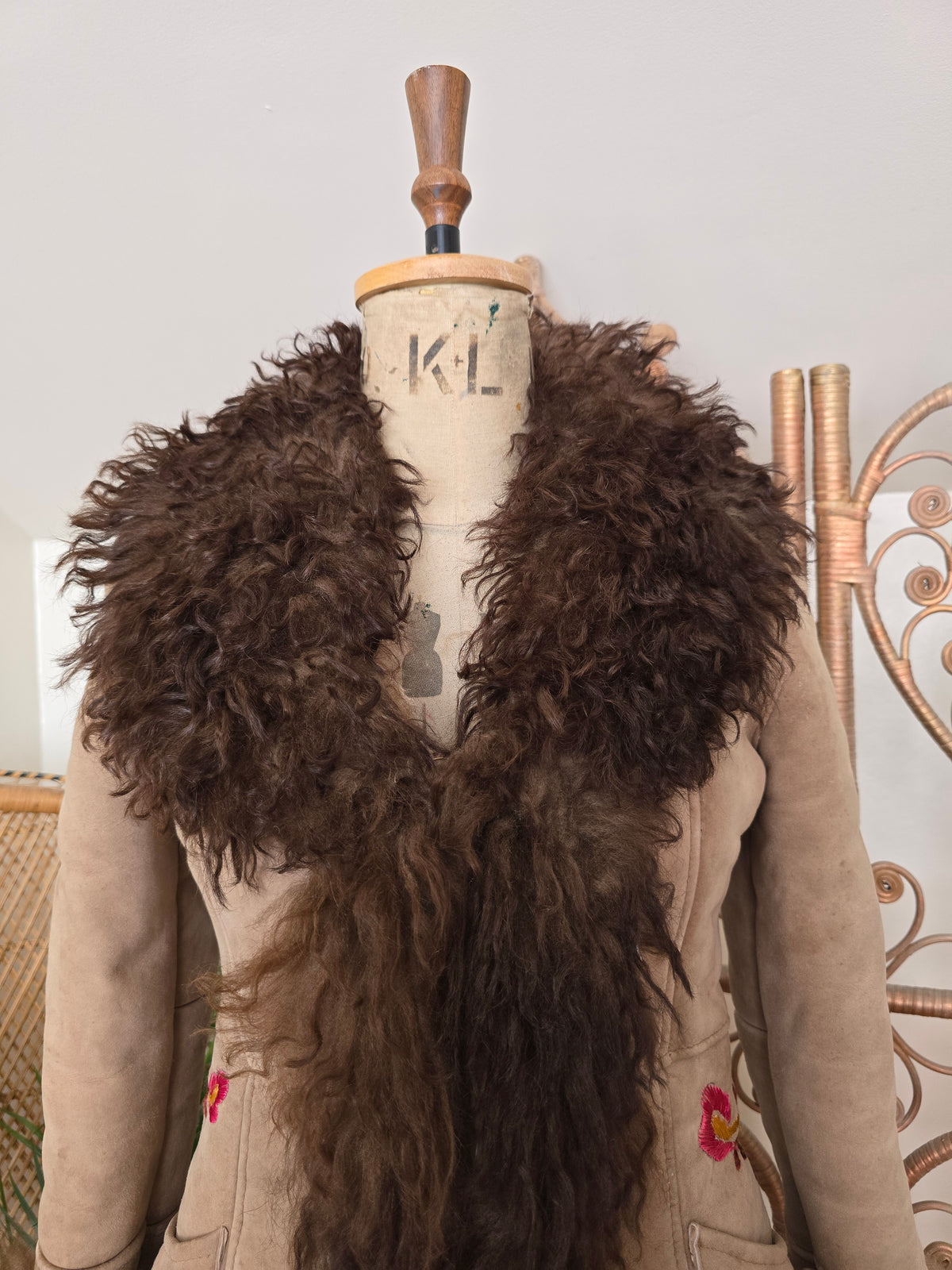 Vintage embroidered coat