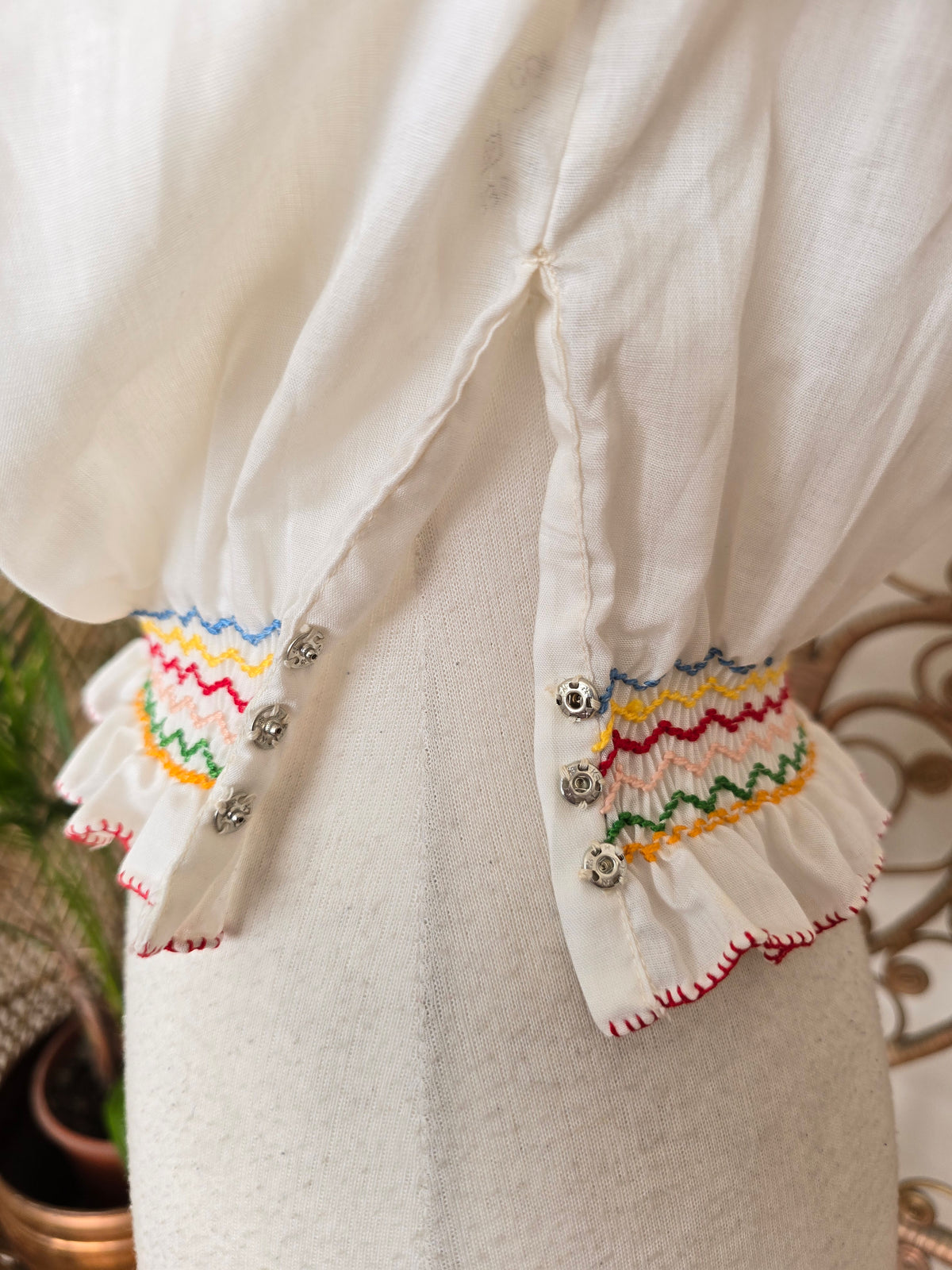 Vintage Hungarian embroidered blouse