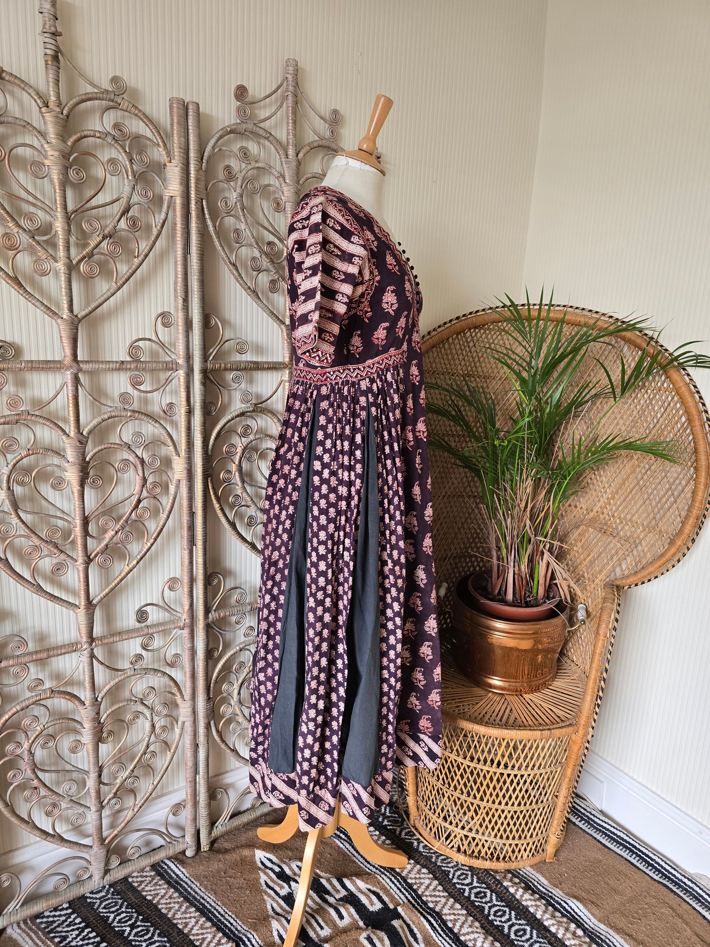 Vintage Anokhi Indian 70s dress