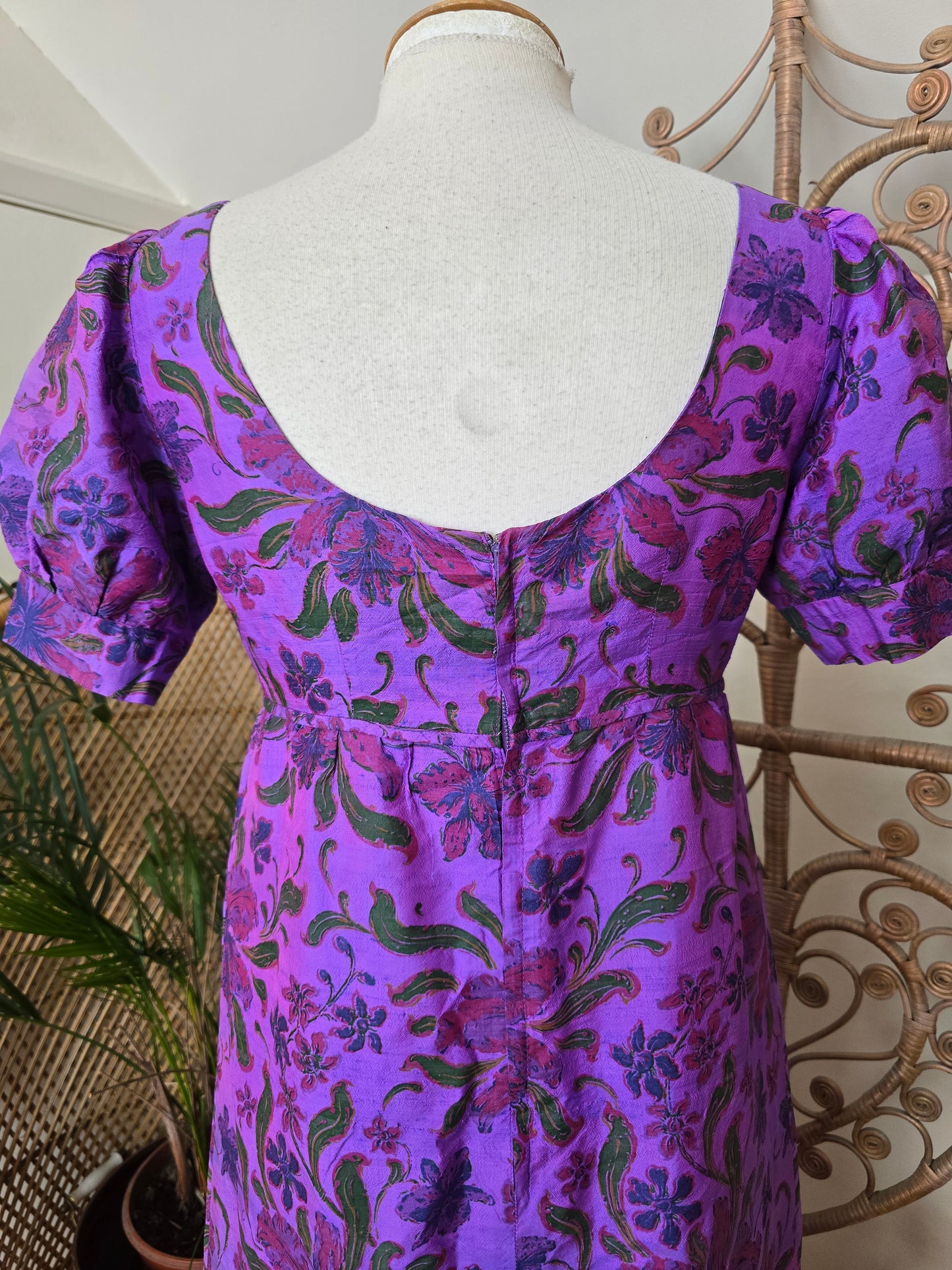 Vintage raw silk dress