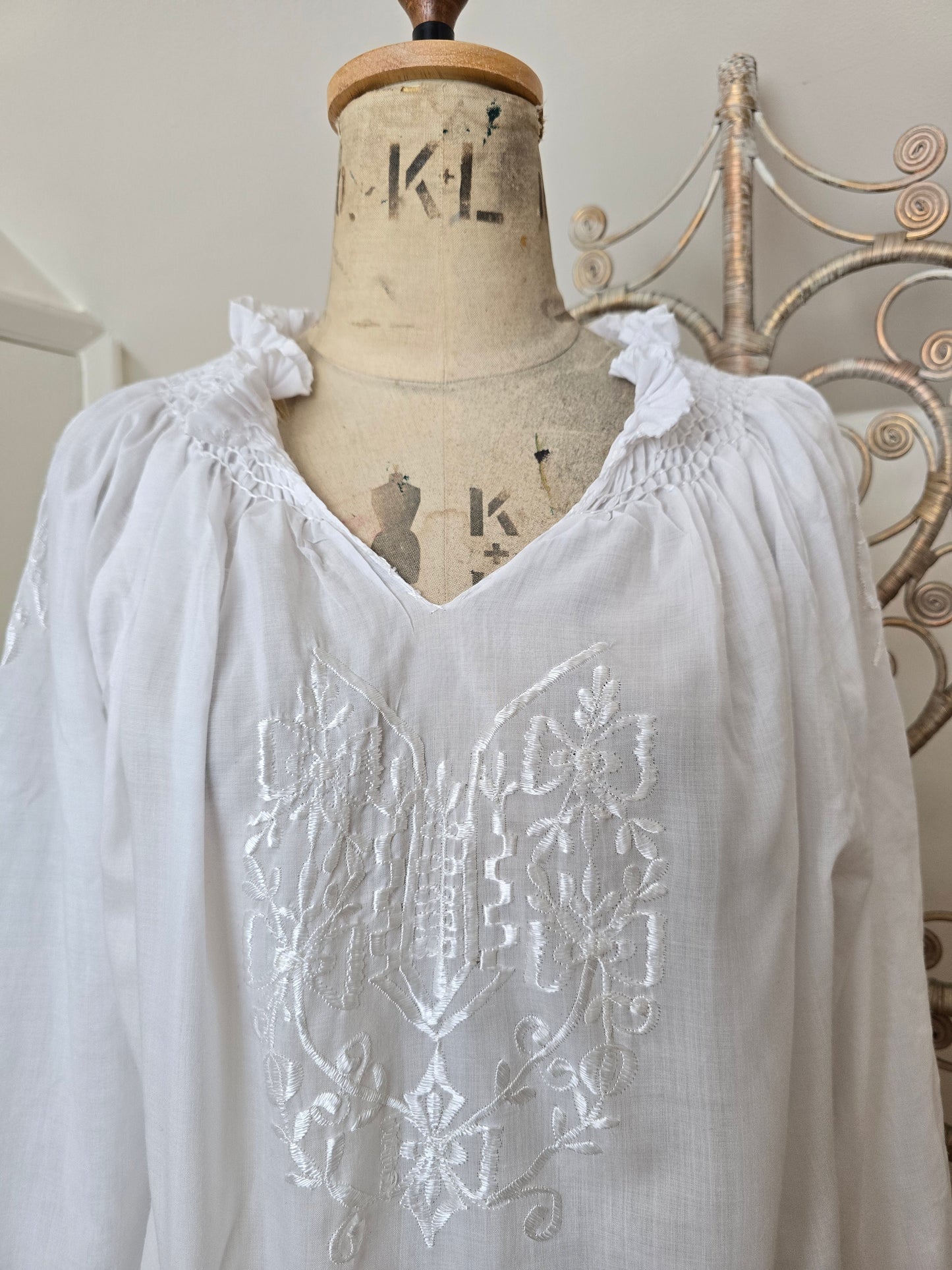 Vintage embroidered blouse