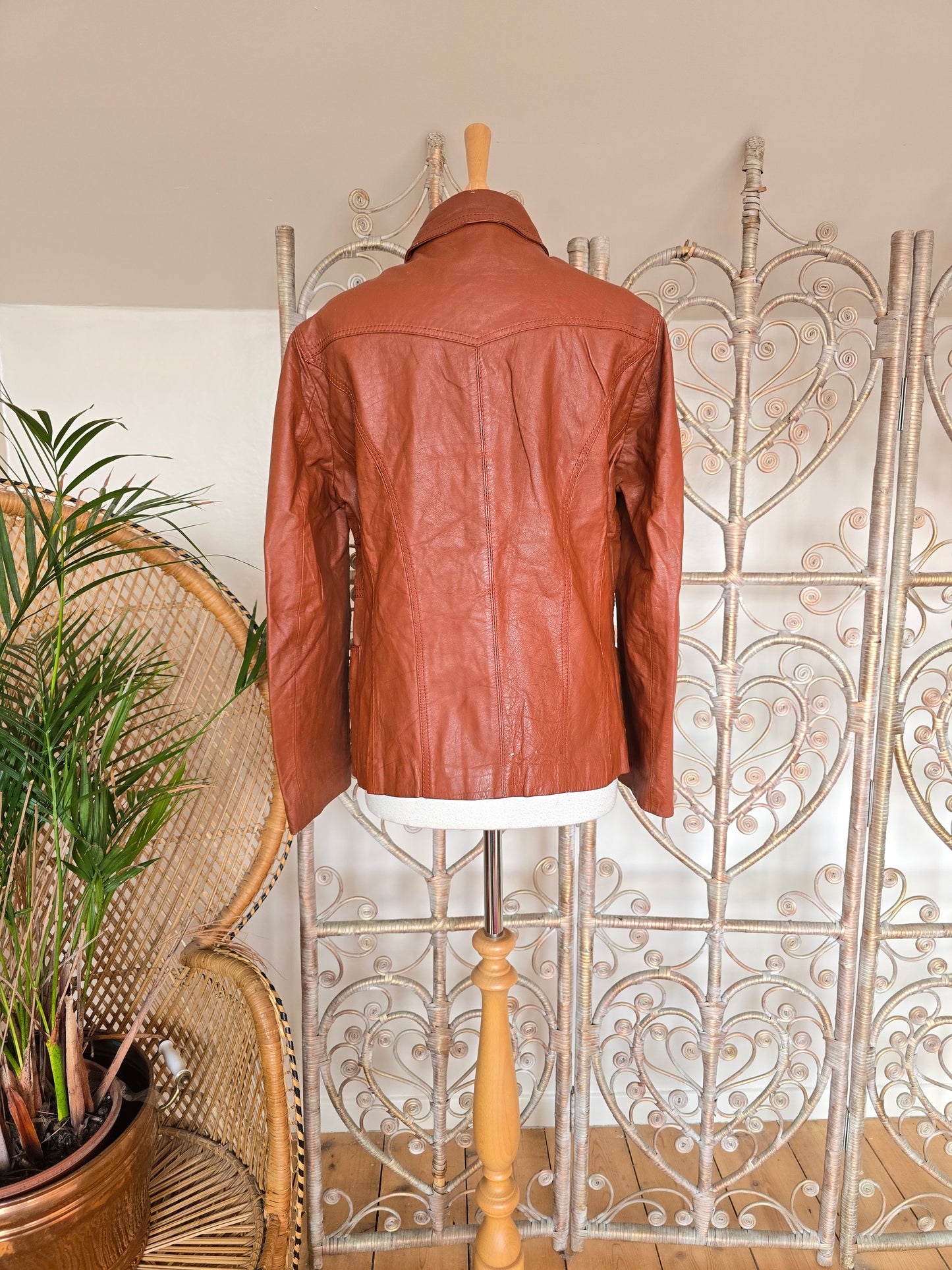 Vintage 60s leather jacket unisex