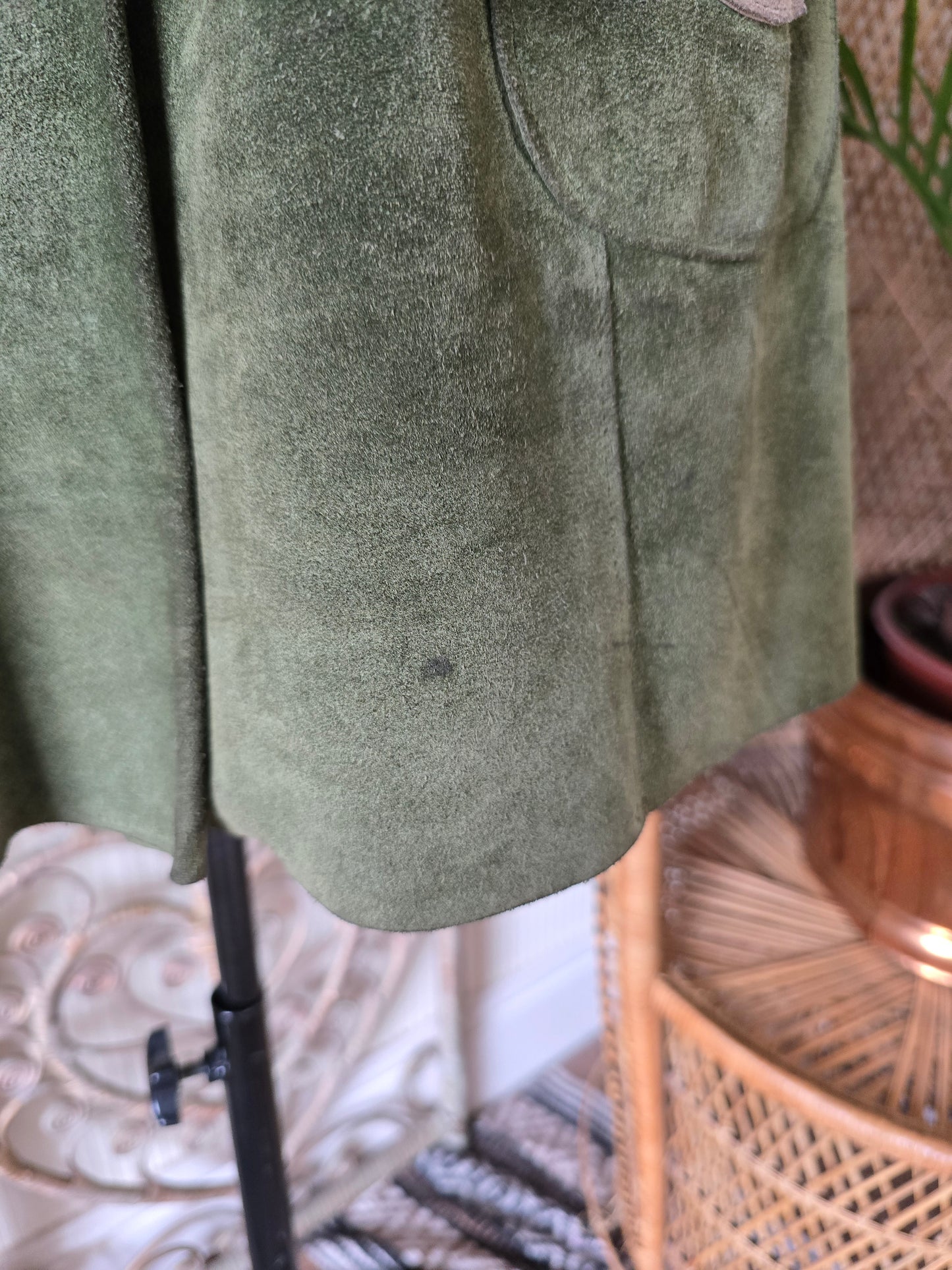 Vintage 70s suede dress