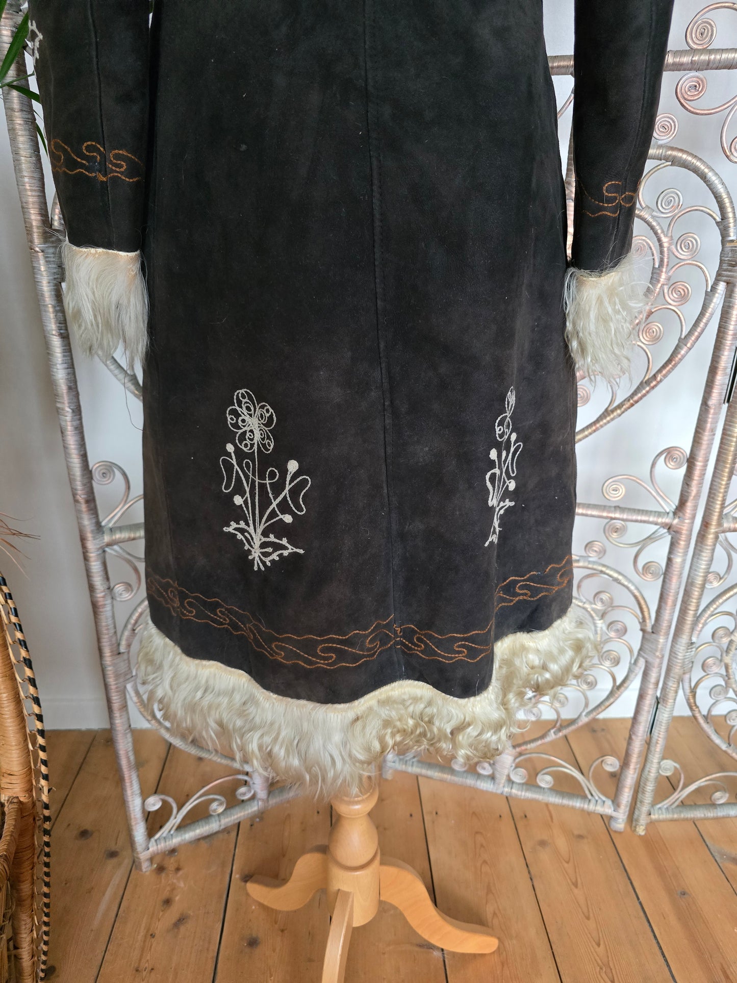 Vintage embroidered Afghan coat