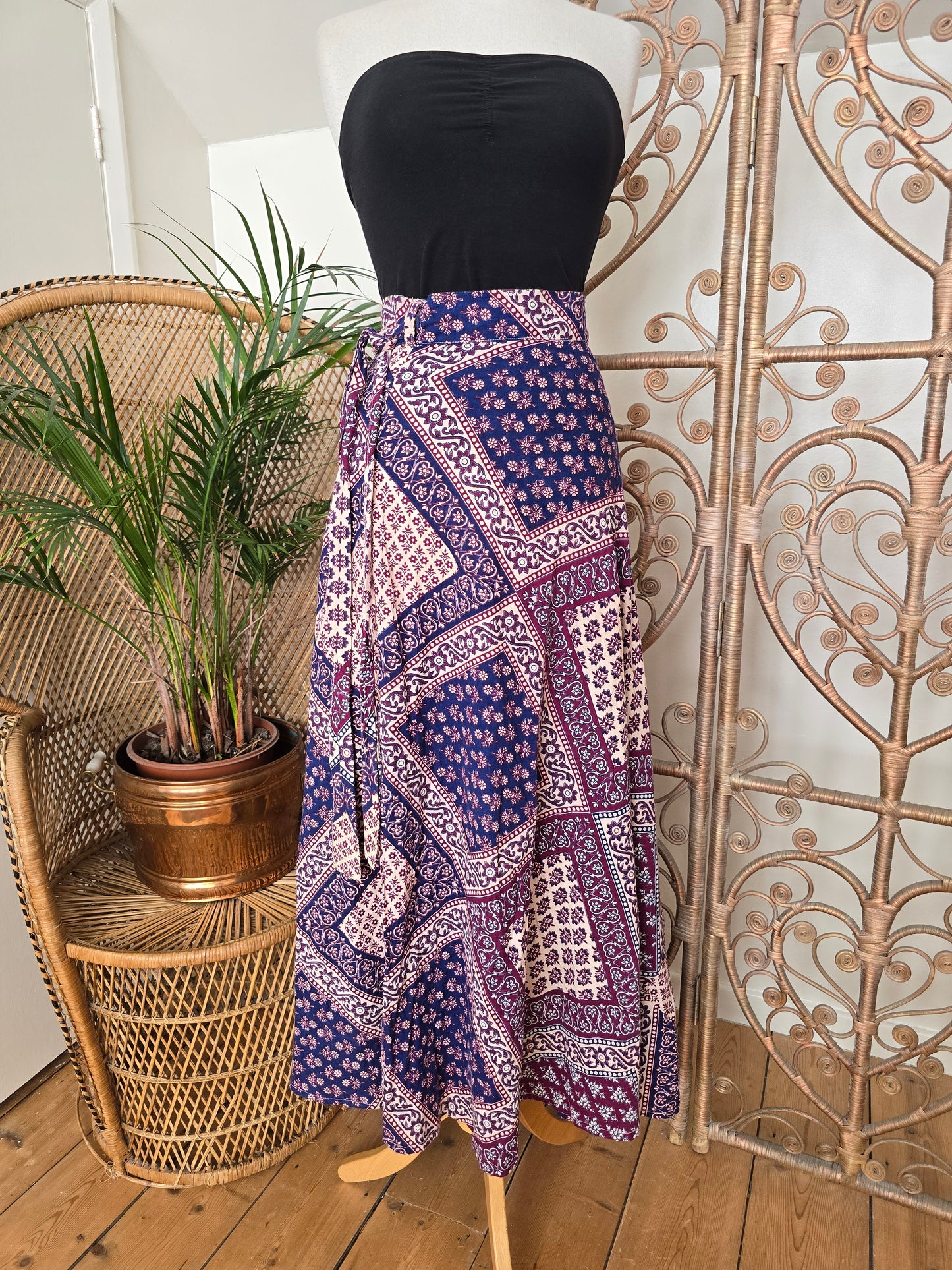 Vintage Indian maxi skirt