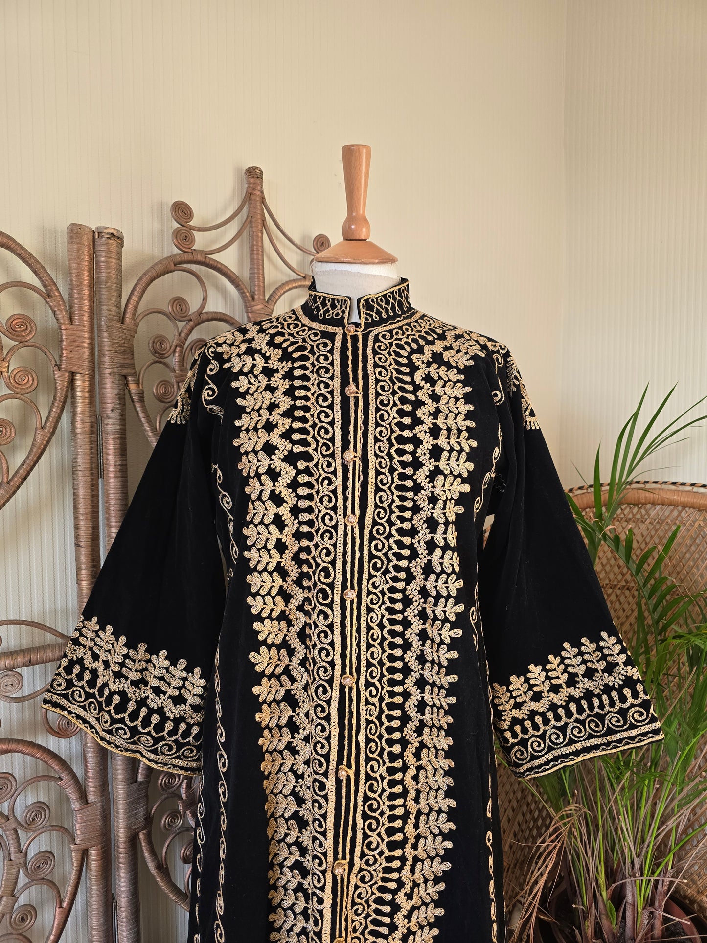 Vintage black velvet jacket